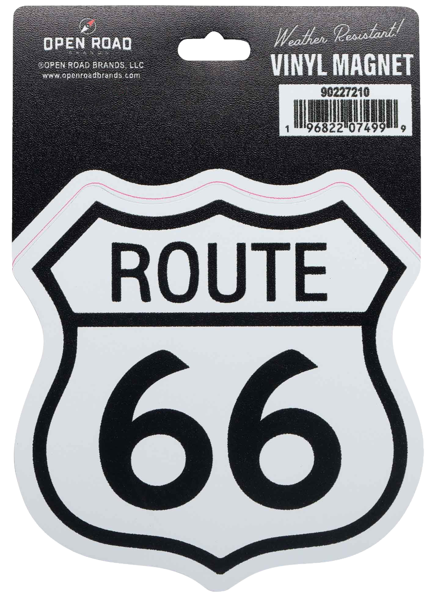 Open Road Brands Open Road Brands Route 66 Vinyl Magnet - $4.99 at Bass Pro Shops