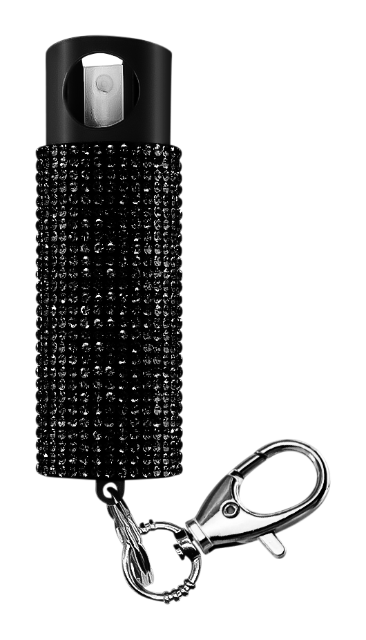 Image of Guard Dog Security Bling It On Pepper Spray with Snap Clip - Black