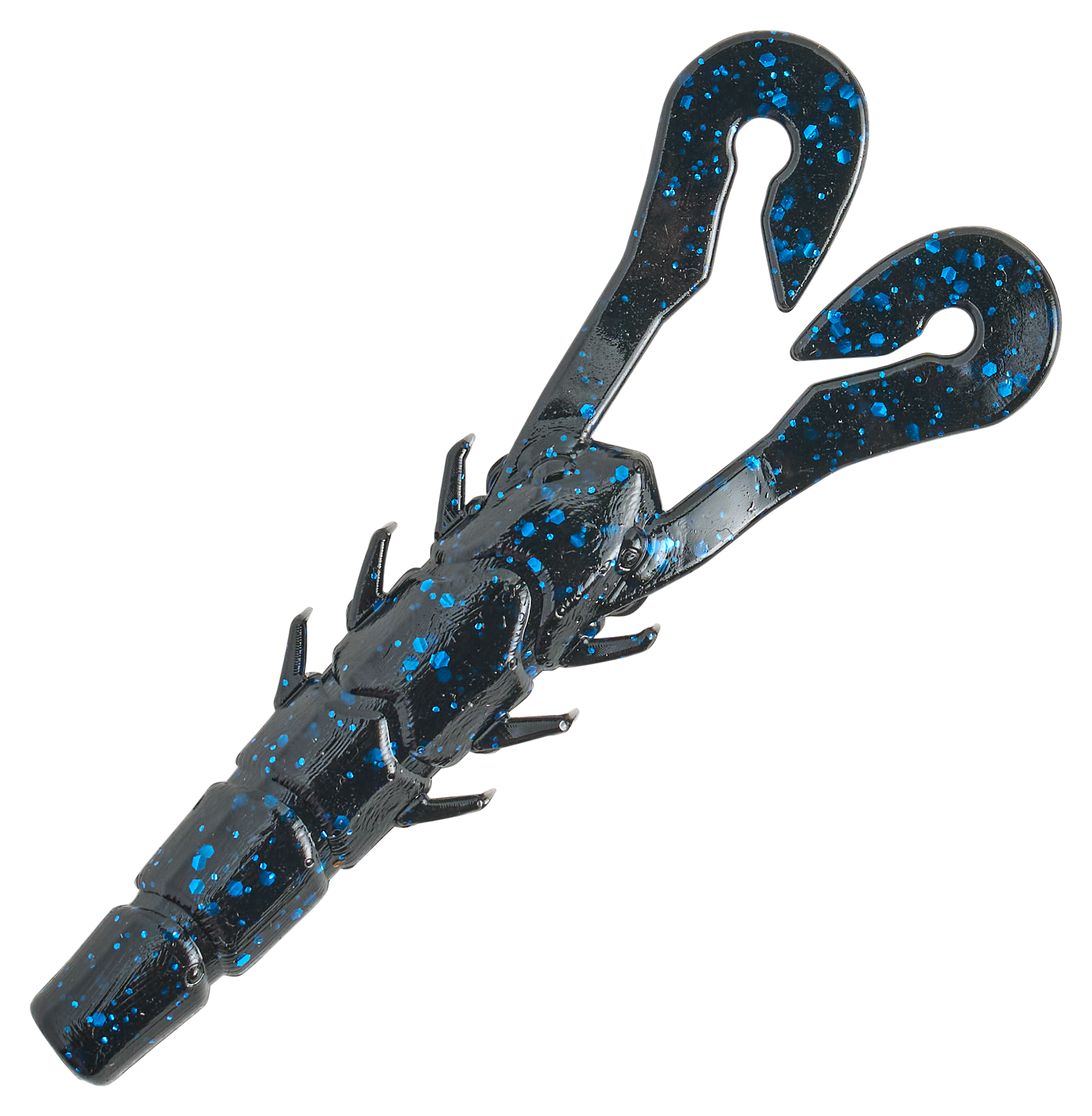 Image of Bio Bait Brawny Craw Bulk Bag - Black/Blue Flake