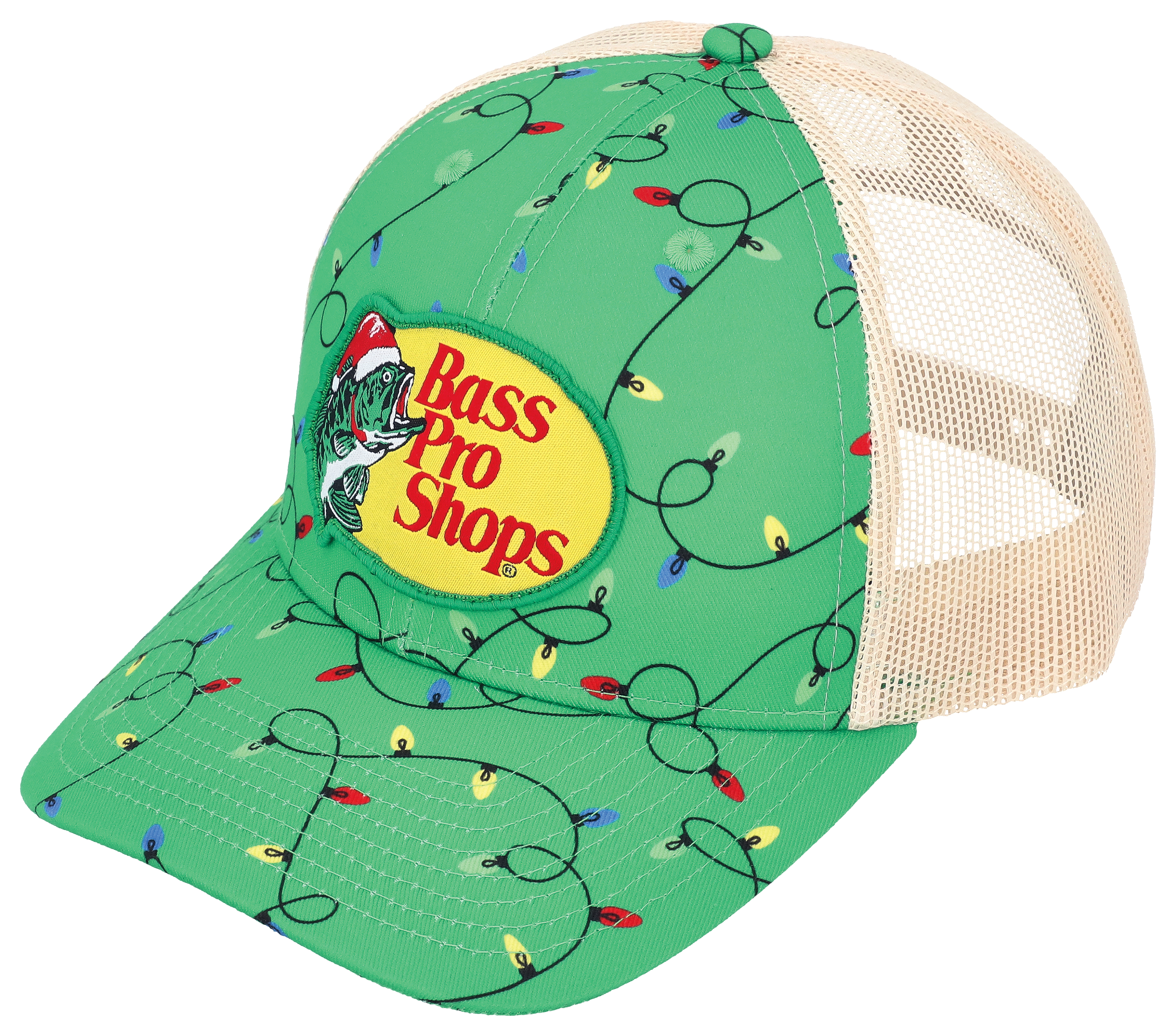 Image of Bass Pro Shops Snapback Christmas Cap - Lights