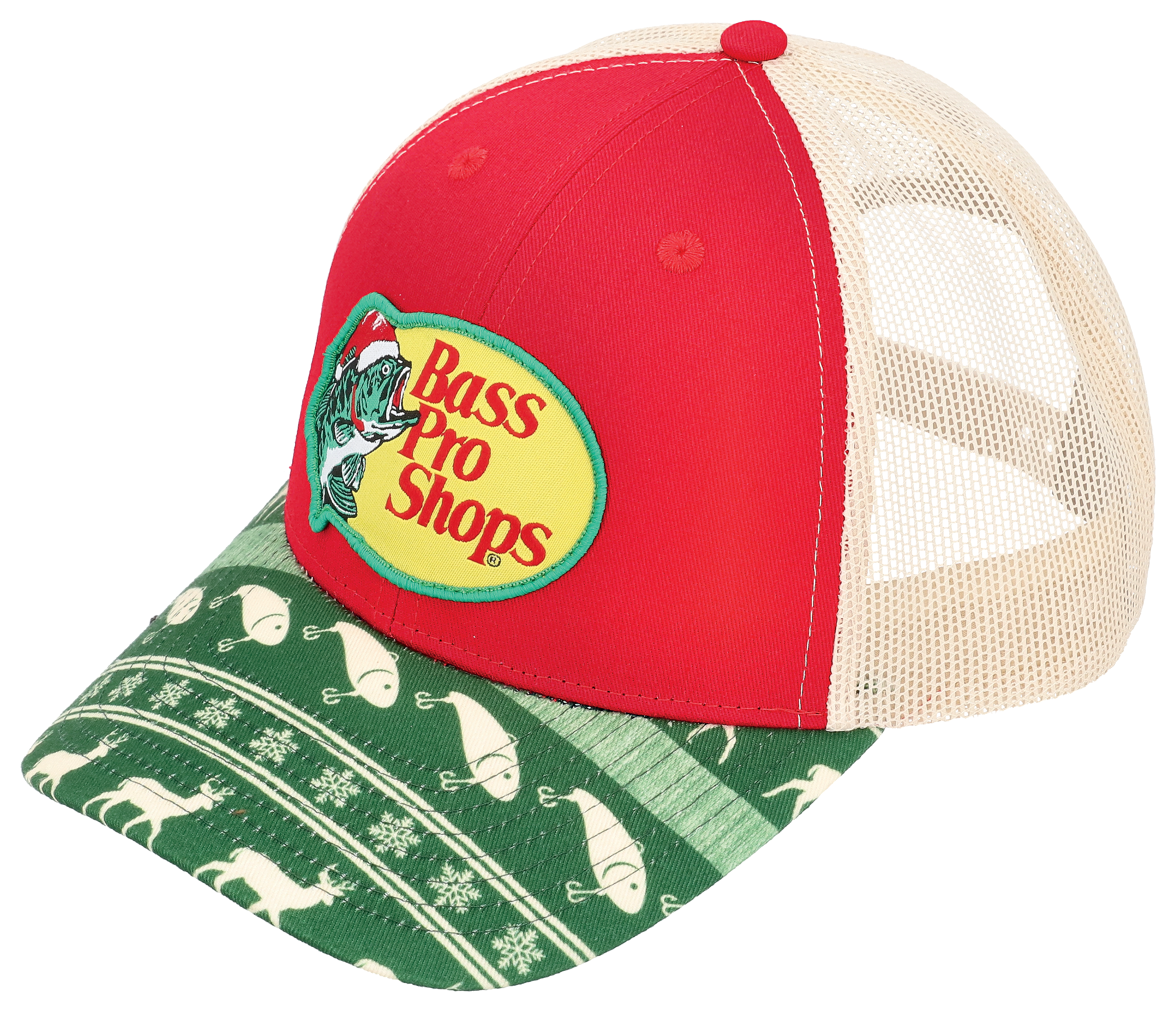 Image of Bass Pro Shops Snapback Christmas Cap - Fairisle