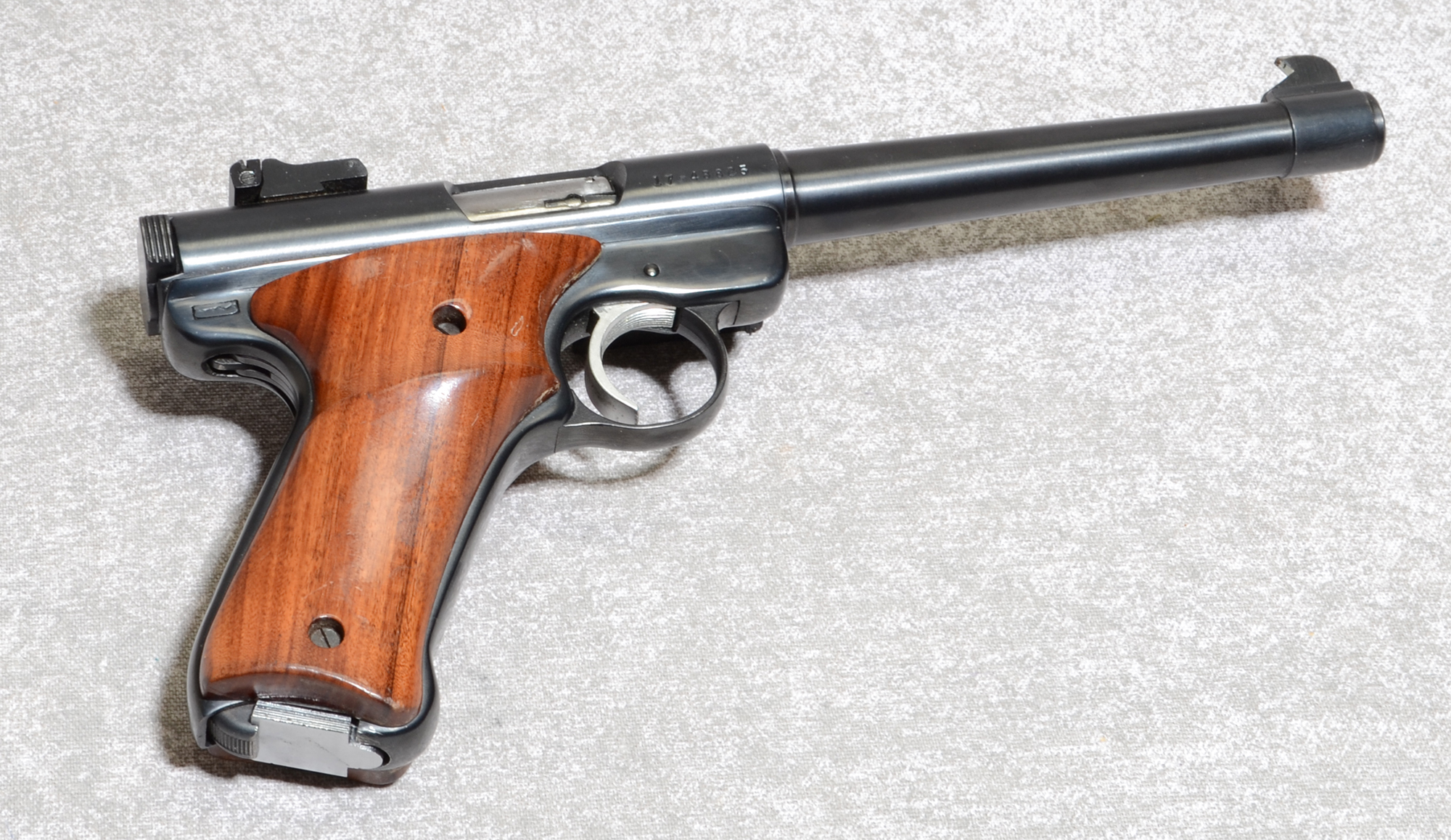 Image of "Ruger Mark I Target, 22 Long Rifle, 6 7/8"" Barrel and Custom Hardwood Target Grips"