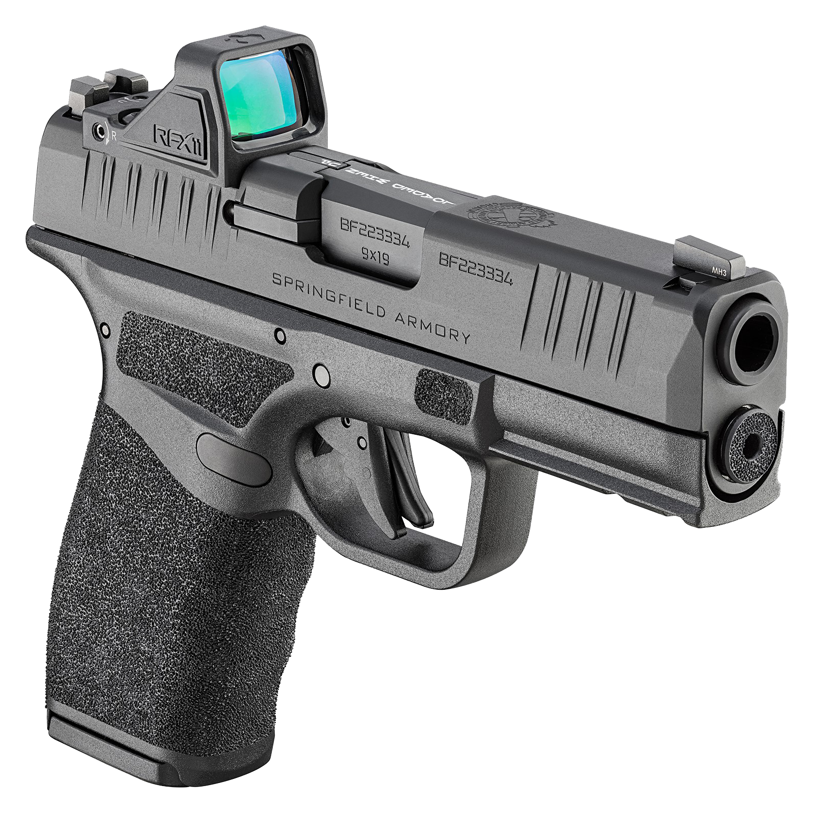 Springfield Armory Hellcat PRO OSP Semi-Auto Pistol Gear Up Package with Green Dot, Bag and 5 Magazines                         