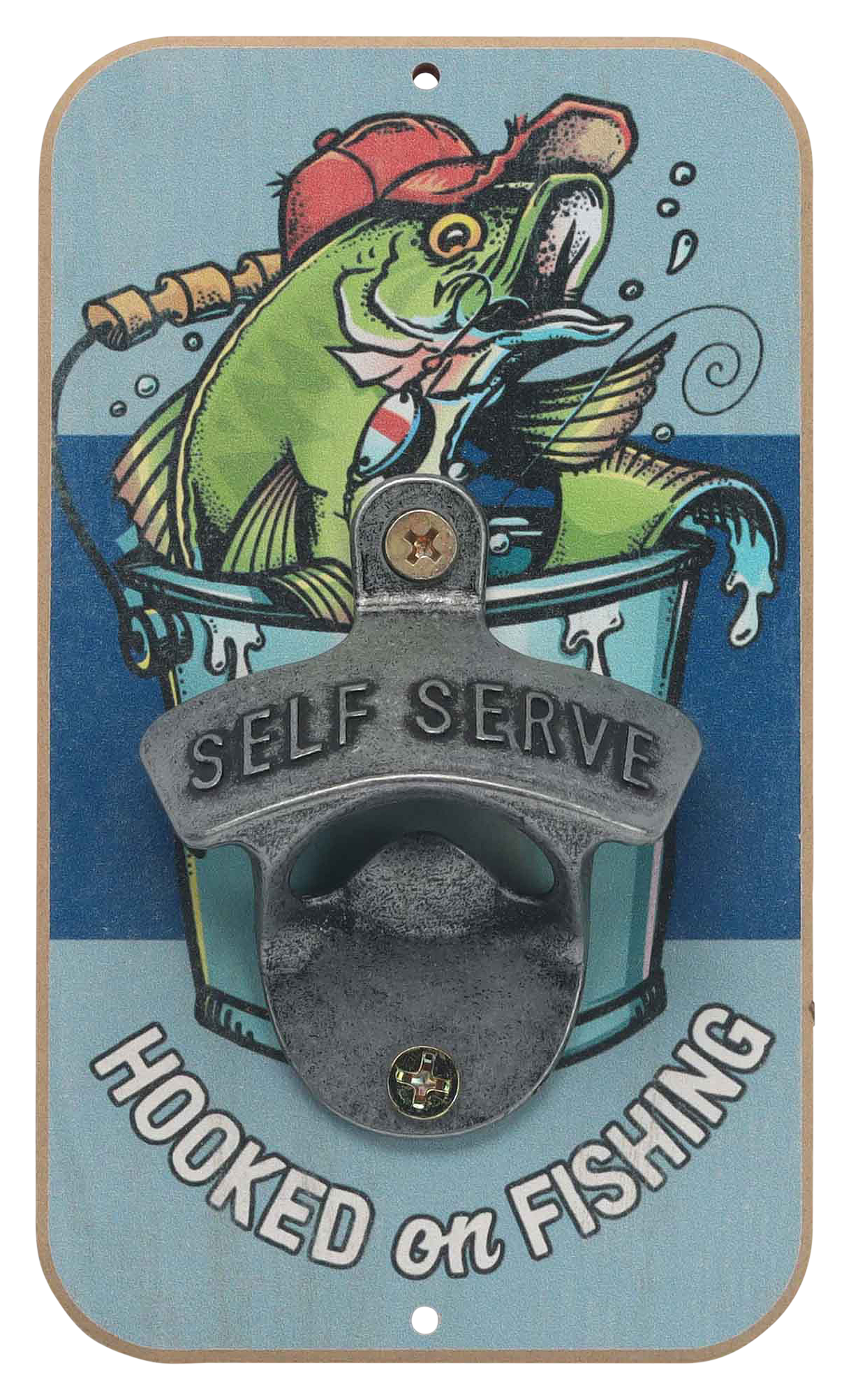 Image of Open Road Brands Hooked on Fishing Bottle Opener