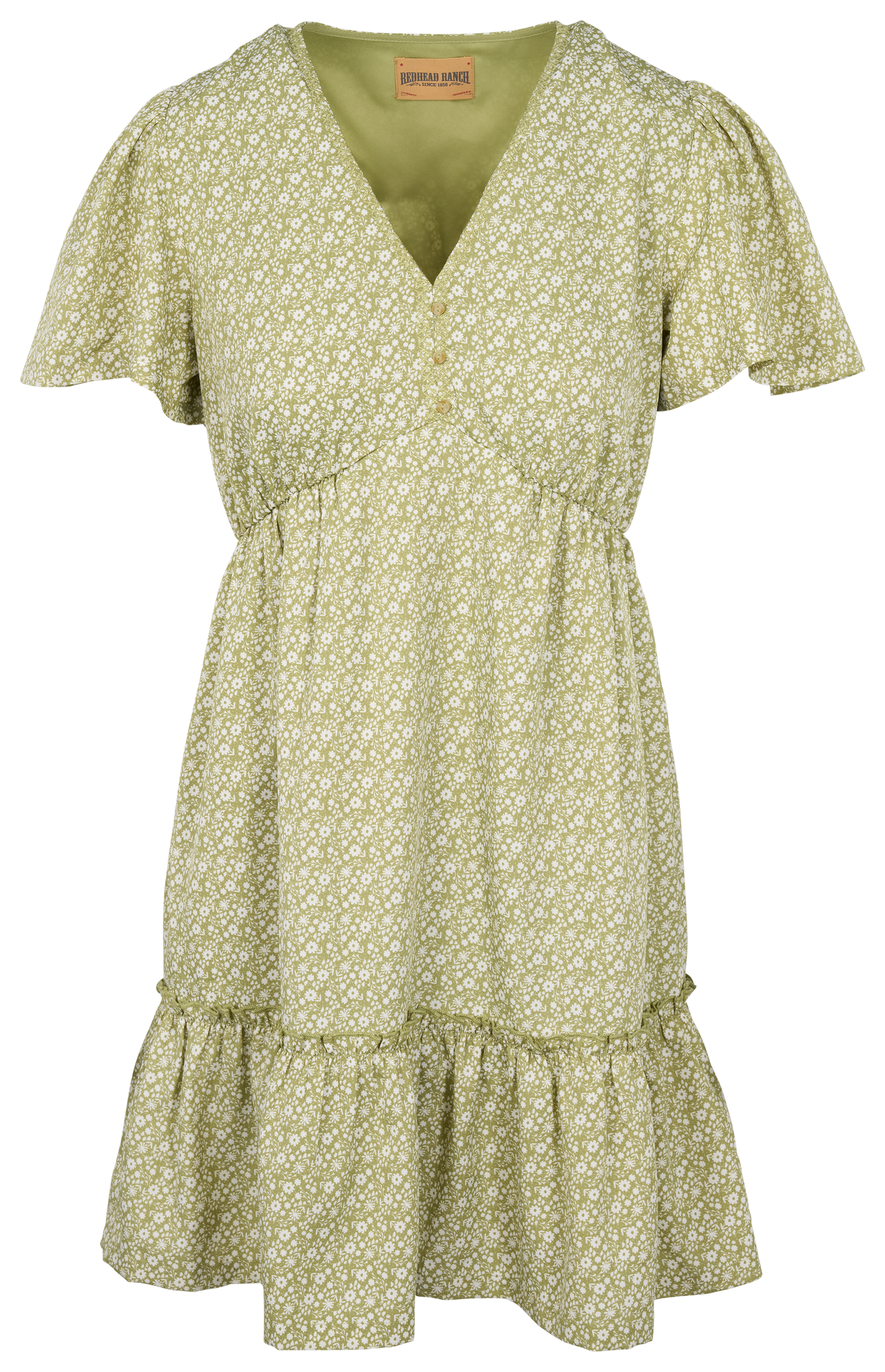 Image of RedHead Ranch Baby Doll Dress - Sage Ditsy Floral
