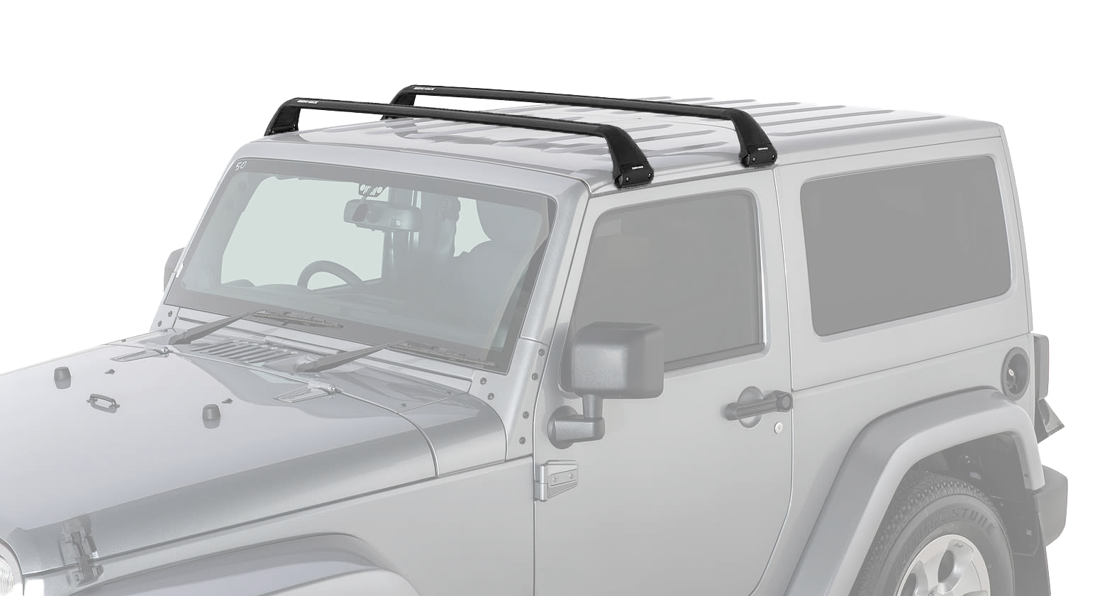 Image of "Rhino-Rack Vortex SG 2-Bar Roof-Rack System - Front 49"" and Rear 51"""