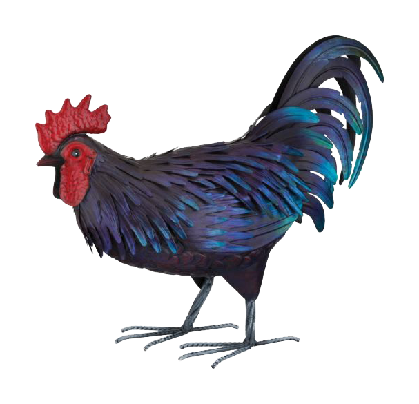 Image of Regal Art and Gift Shetland Rooster Metal Yard Décor