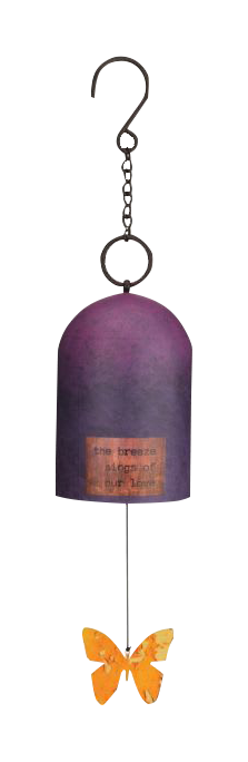 Image of Regal Art and Gift Butterfly Sentiment Wind Bell