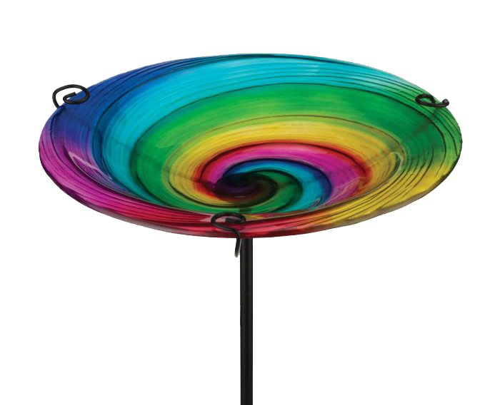 Image of Regal Art and Gift Birdbath or Bird Feeder and Stake