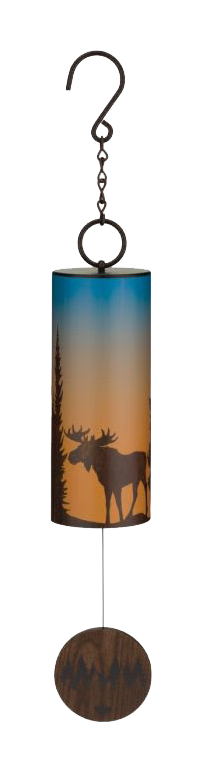 Image of Regal Art and Gift Night Sky with Moose Wind Bell