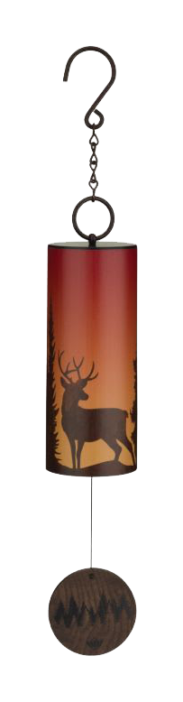 Image of Regal Art and Gift Night Sky with Deer Wind Bell