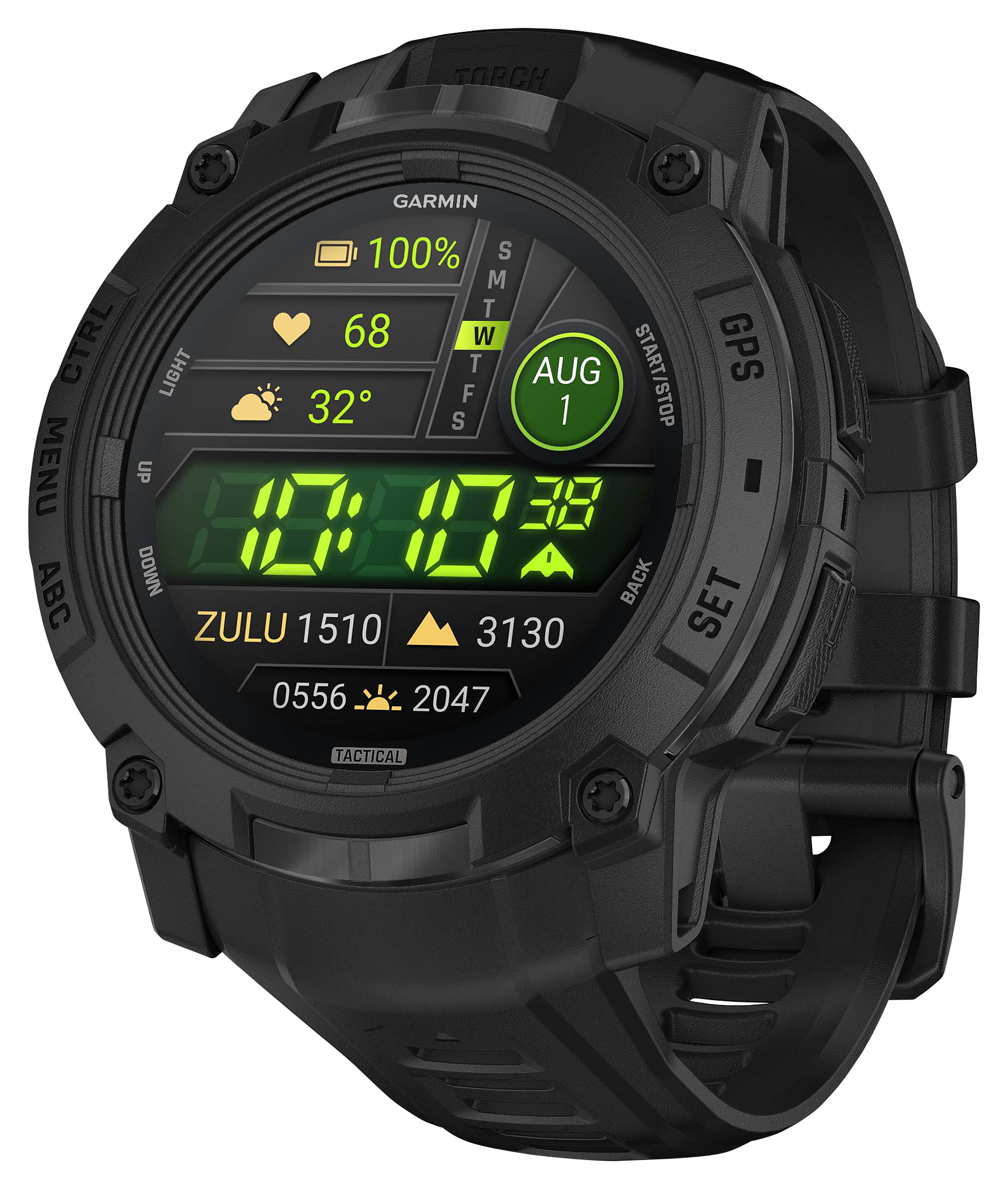 GARMIN Instinct 3 AMOLED Tactical Edition 50mm GPS Smartwatch