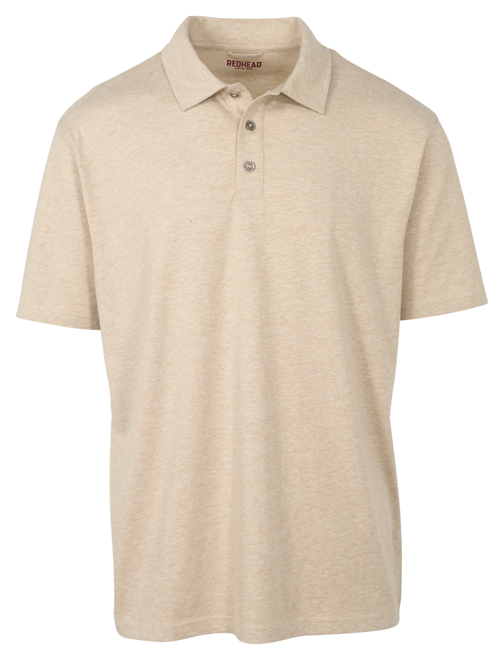 Image of RedHead Traditions Short-Sleeve Polo Shirt - Sand Heather