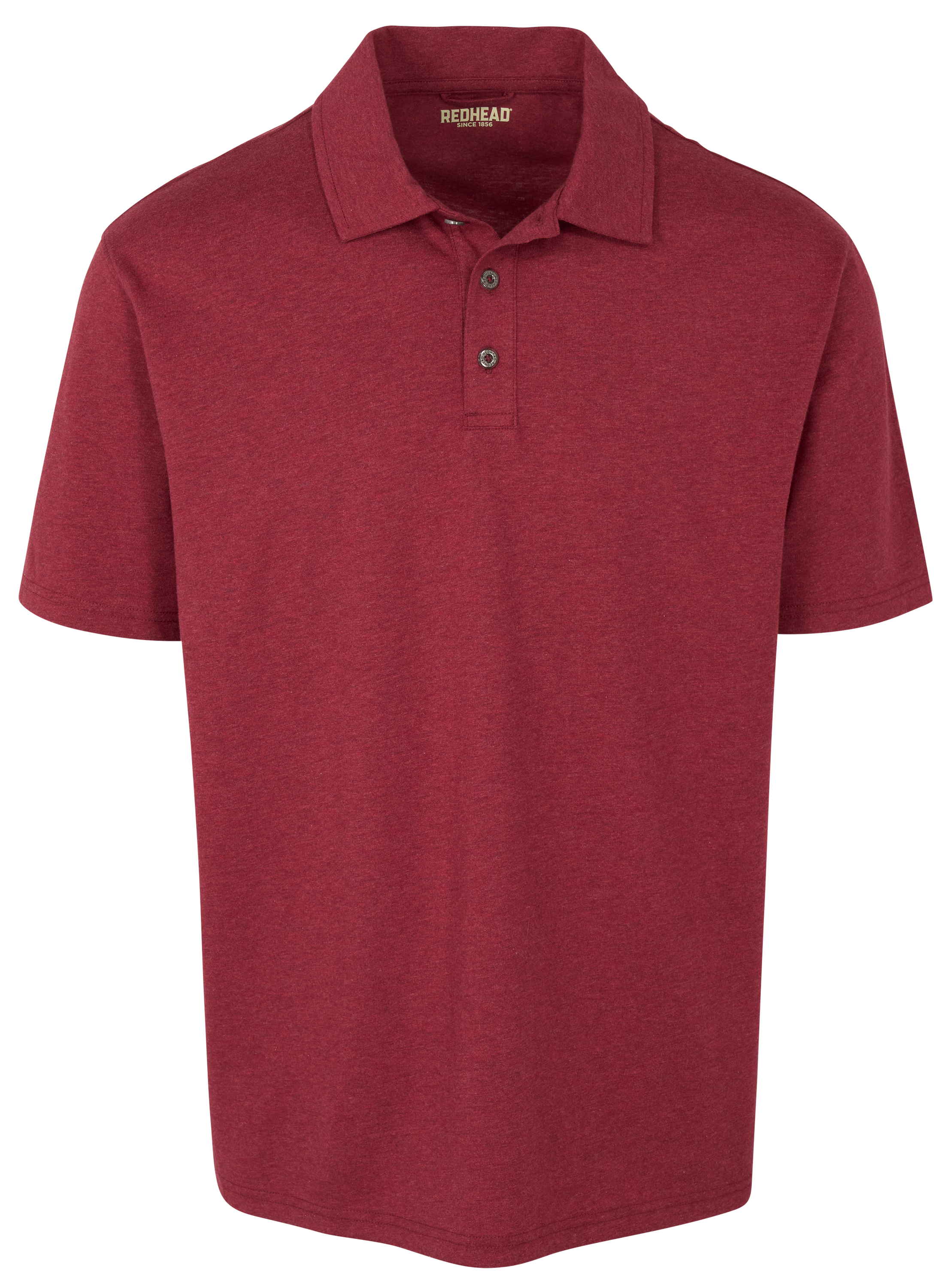 Image of RedHead Traditions Short-Sleeve Polo Shirt - Maroon Heather