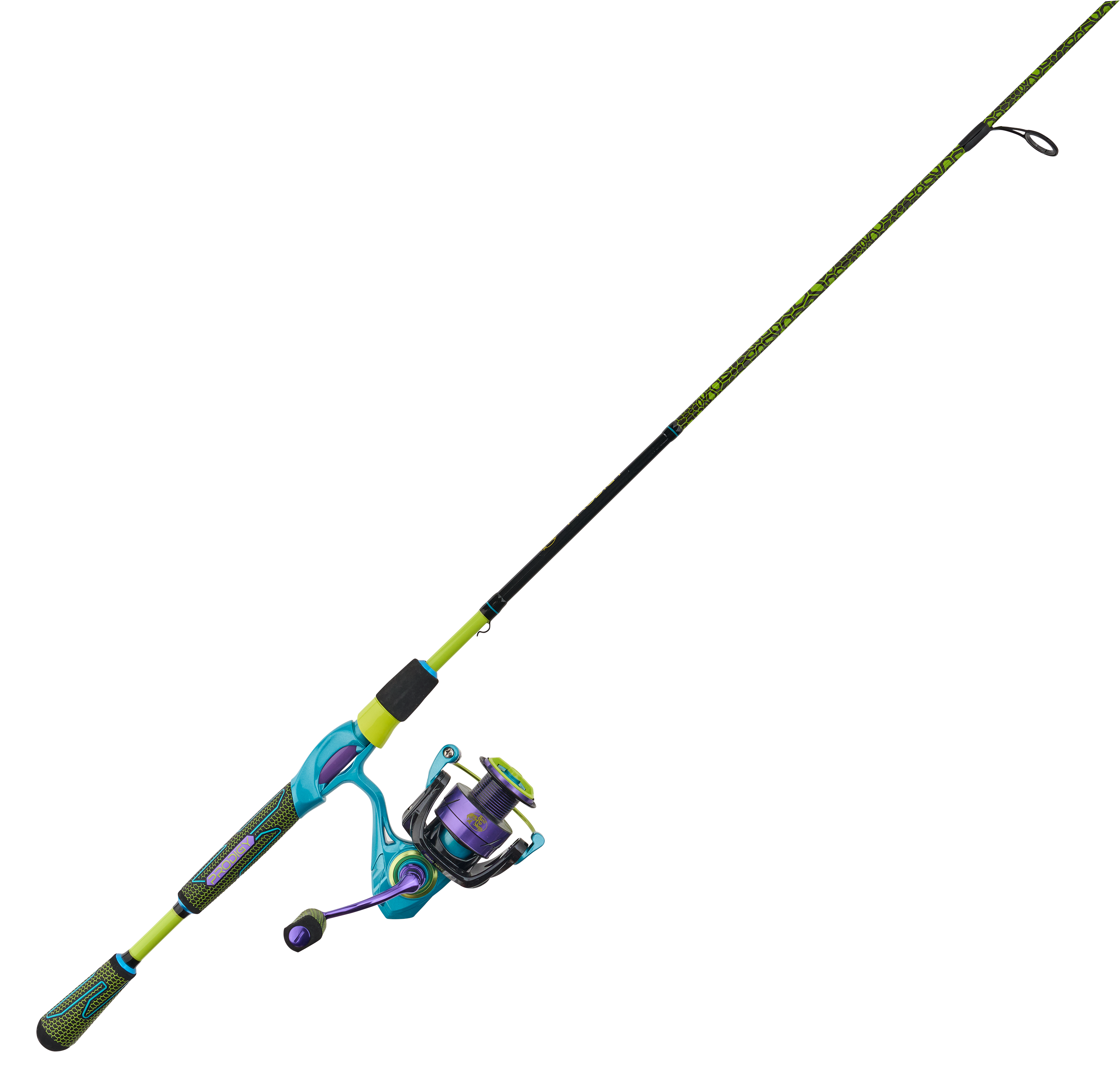 Bass Pro Shops Prodigy Spinning Combo in Tek Green - Medium Heavy