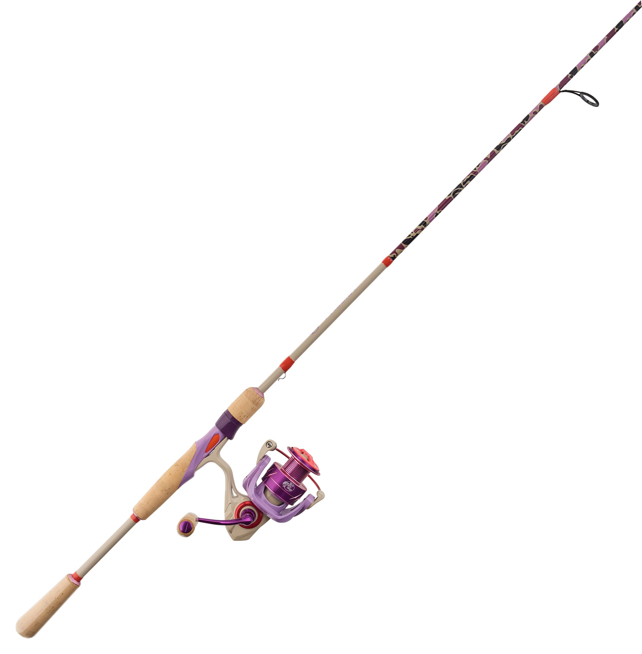 BASS PRO SHOPS Prodigy Spinning Combo in Purple Fish Camo