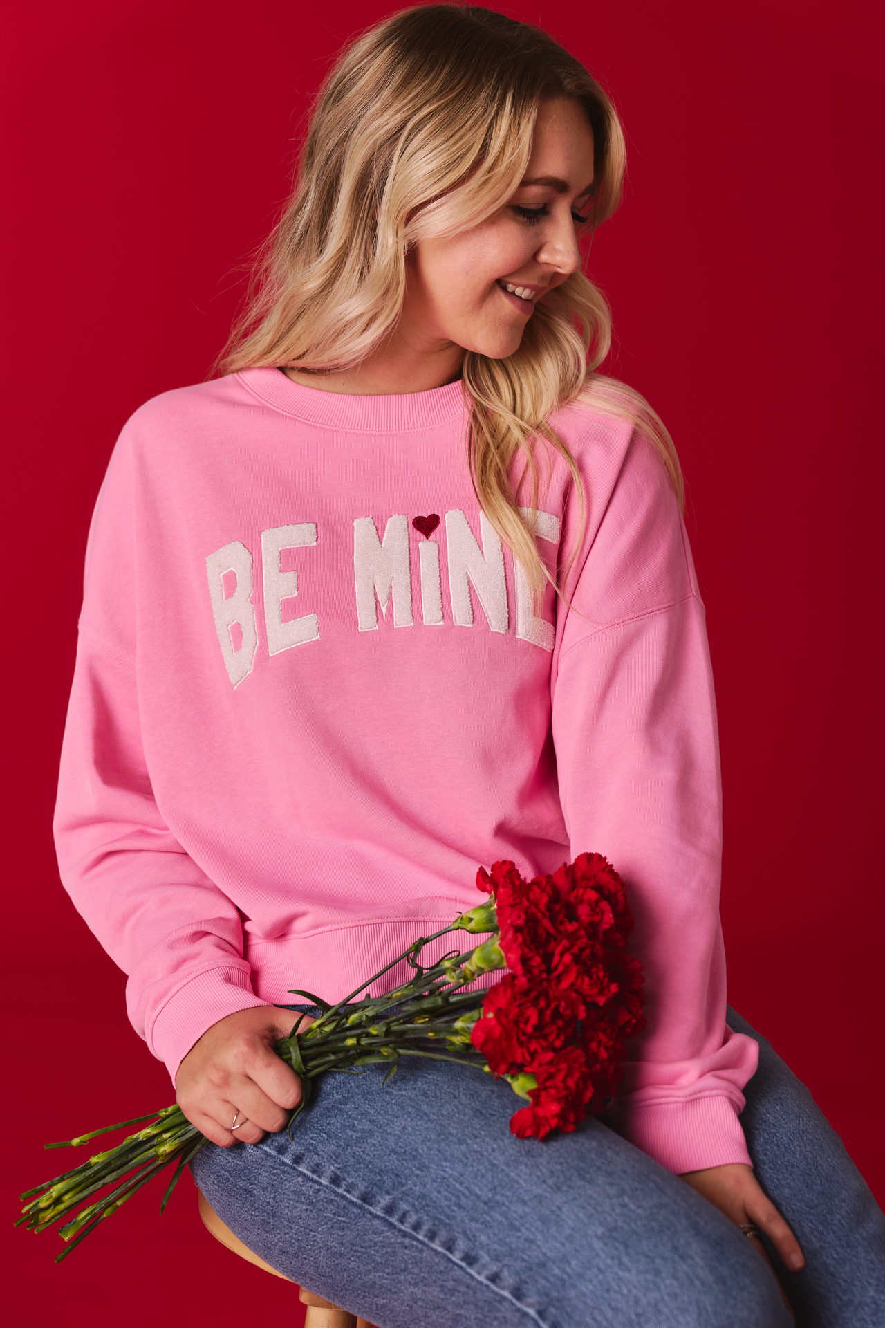 Image of Natural Reflections Be Mine Sweatshirt - Rosebloom