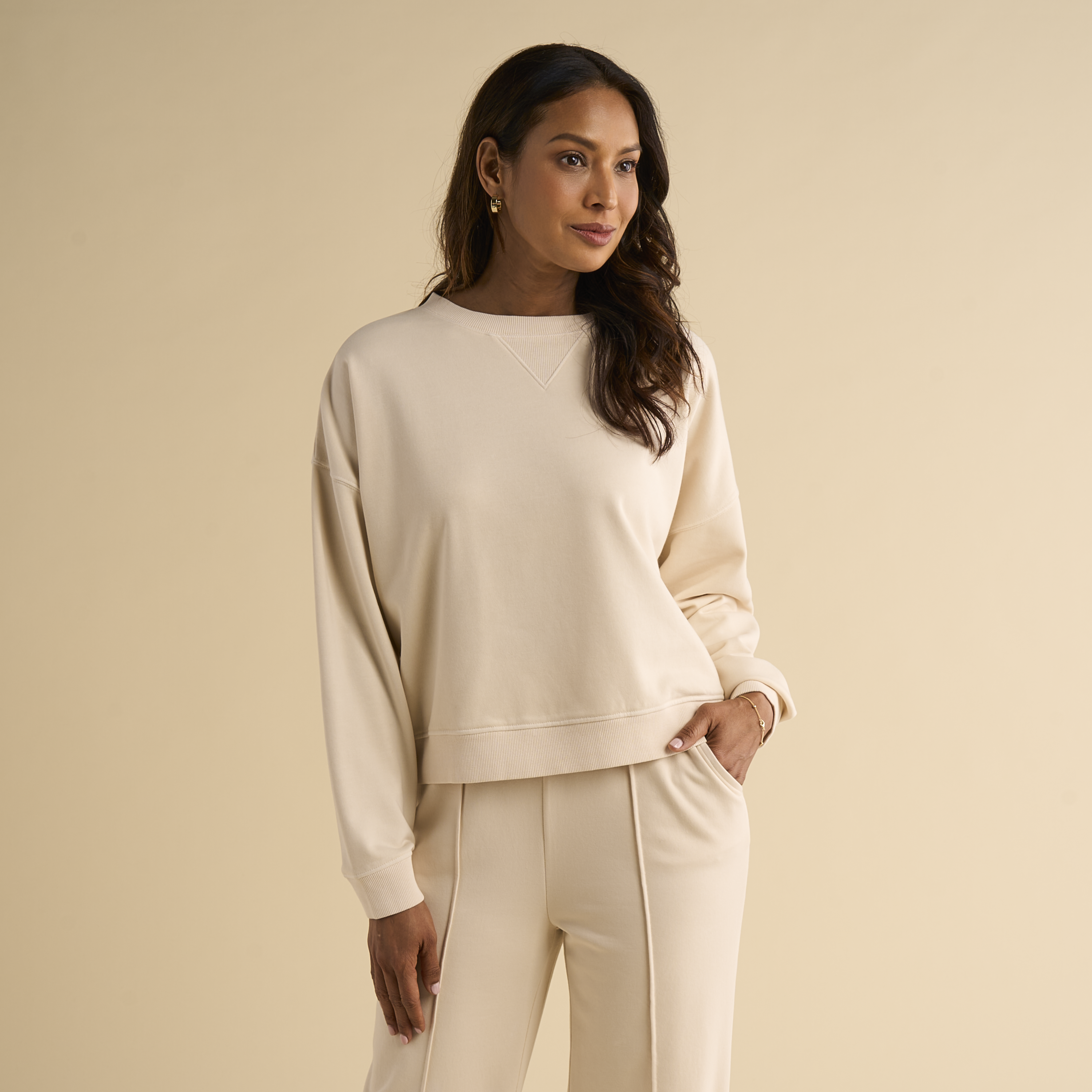 Image of Natural Reflections Harbor Sweatshirt - Whitecap Gray