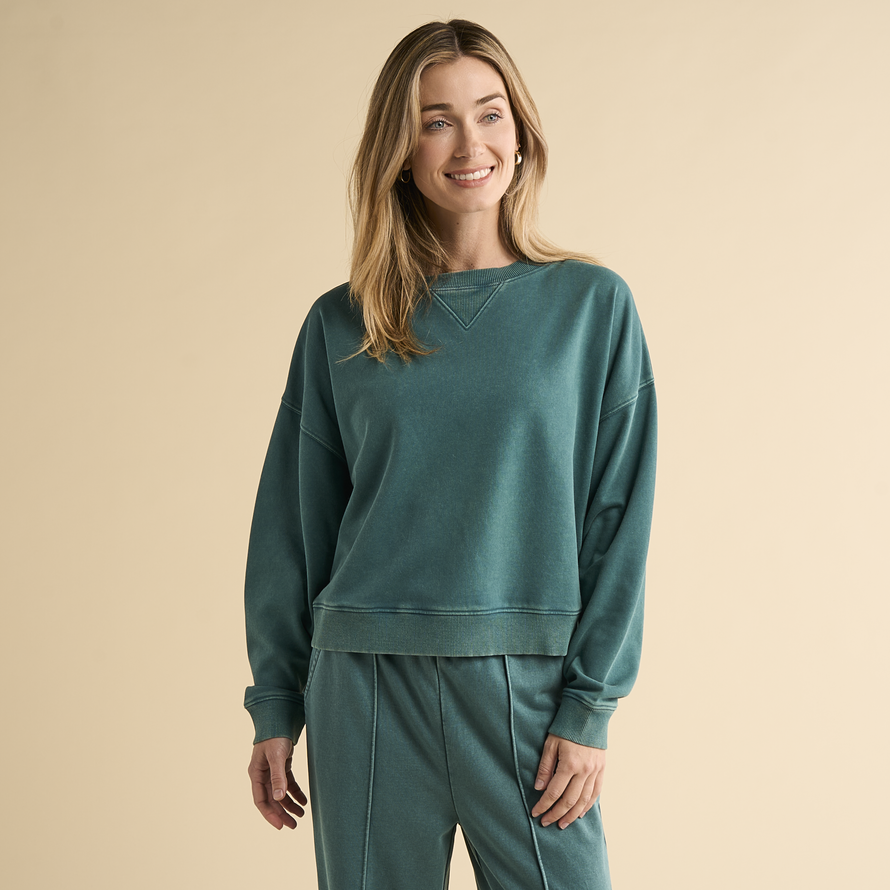Image of Natural Reflections Harbor Sweatshirt - Mediterranea