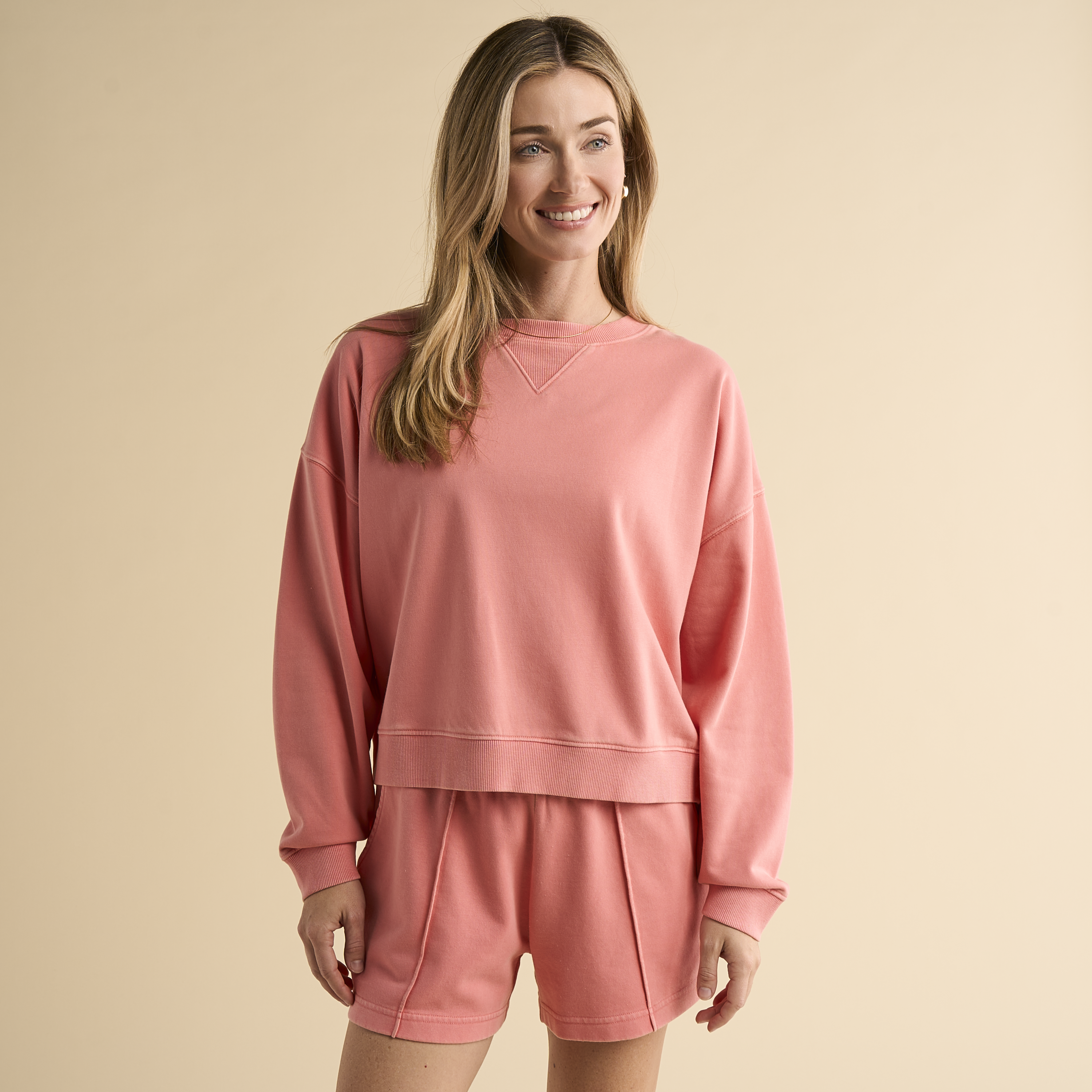 Image of Natural Reflections Harbor Sweatshirt - Peach Blossom