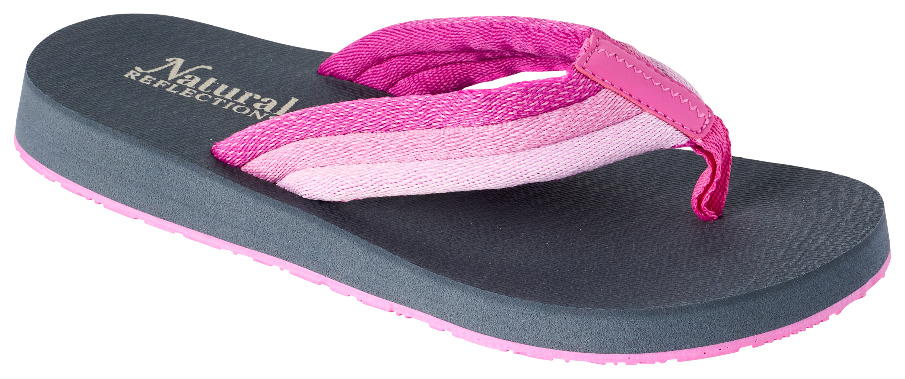 Image of Natural Reflections Finn Thong Sandals - Fuchsia