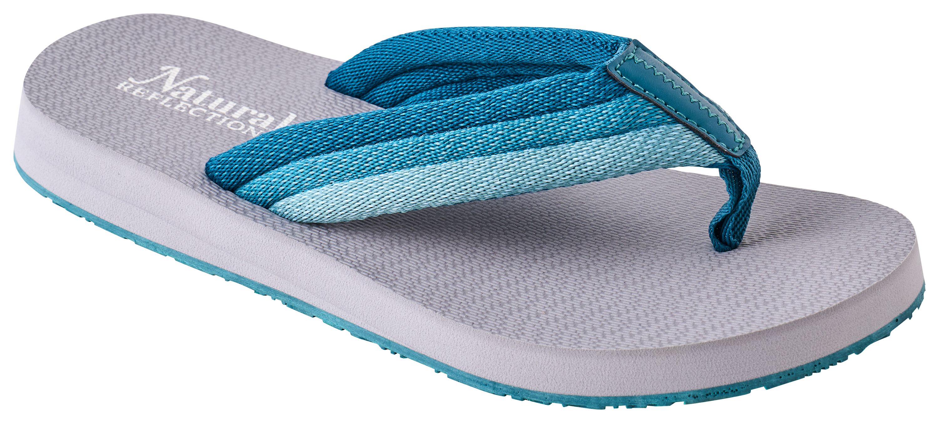 Image of Natural Reflections Finn Thong Sandals - Teal