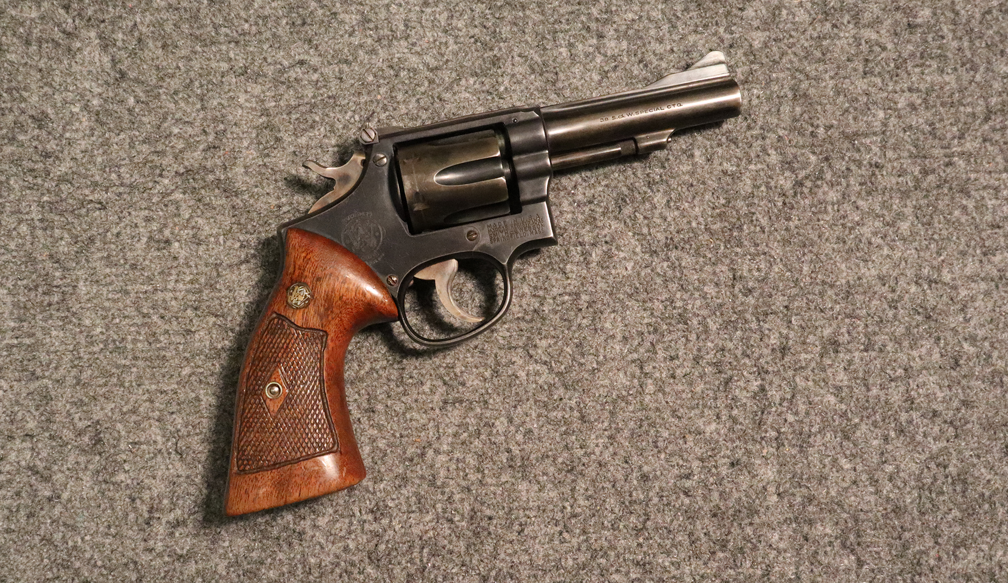 Image of Smith & Wesson ~ .38 Combat Masterpiece (Pre Model 15) ~ .38 S&W Special