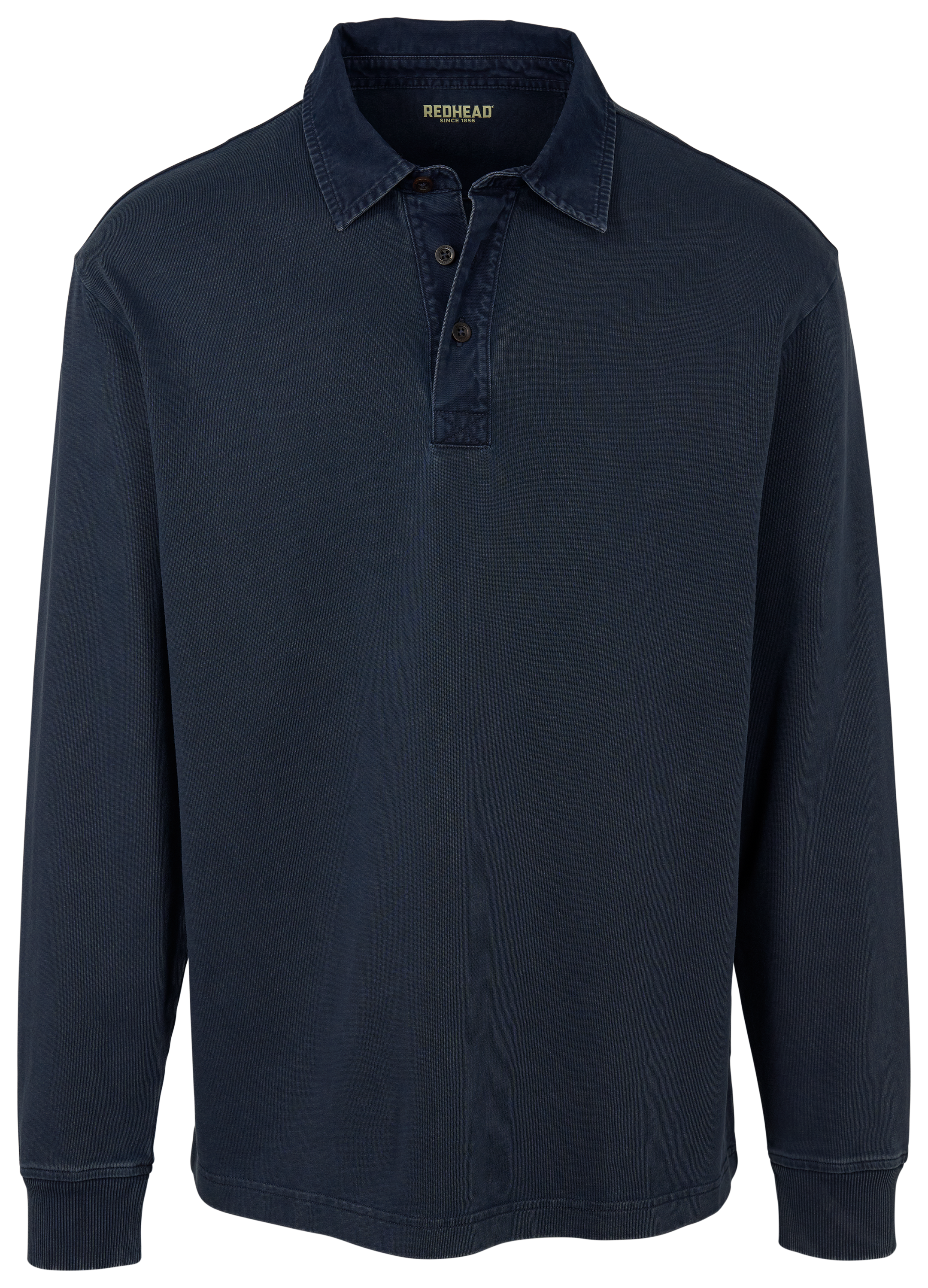 Image of RedHead 1856 Long-Sleeve Polo - Dark Navy