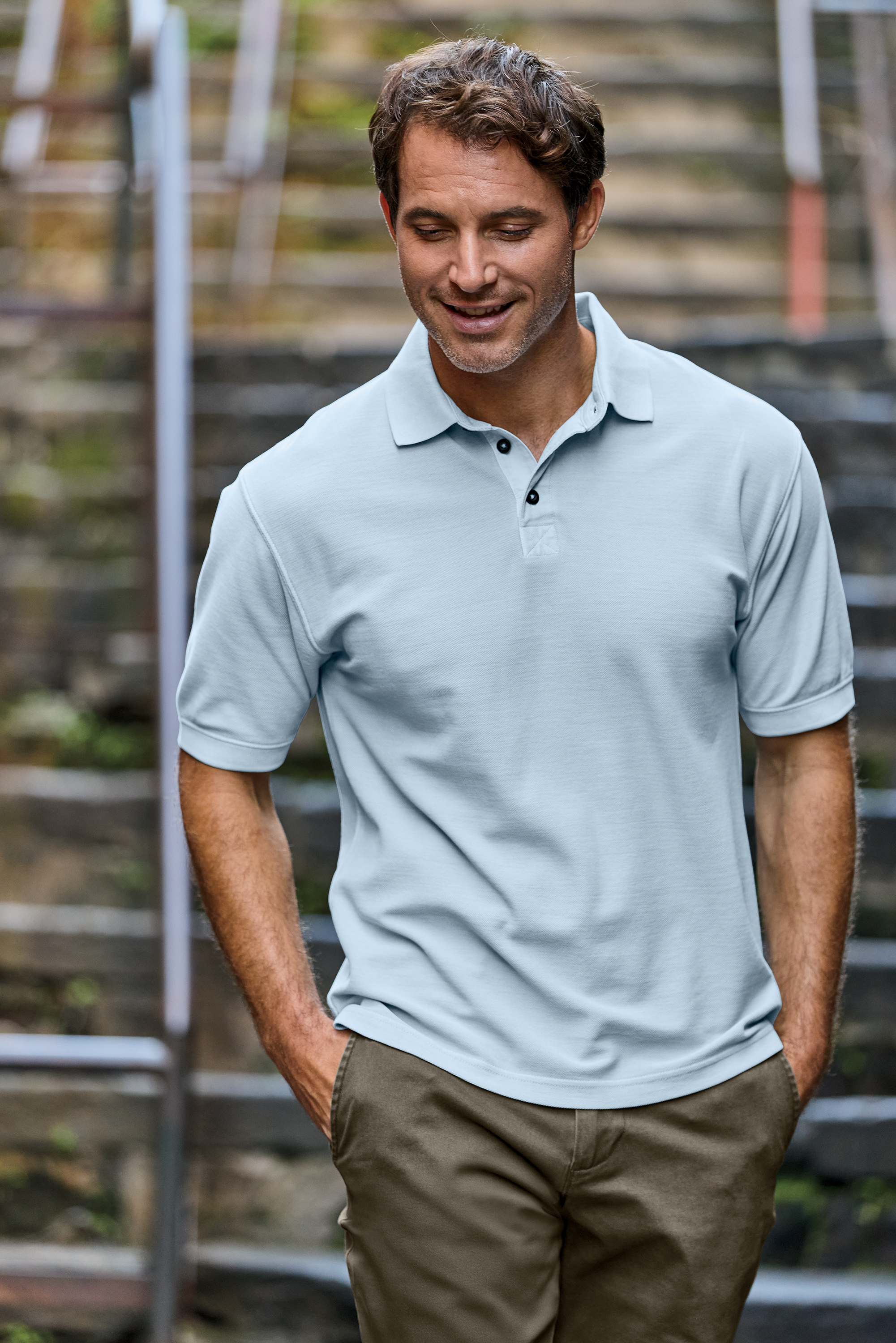 Image of RedHead The Classic Polo Short-Sleeve Shirt - Sky