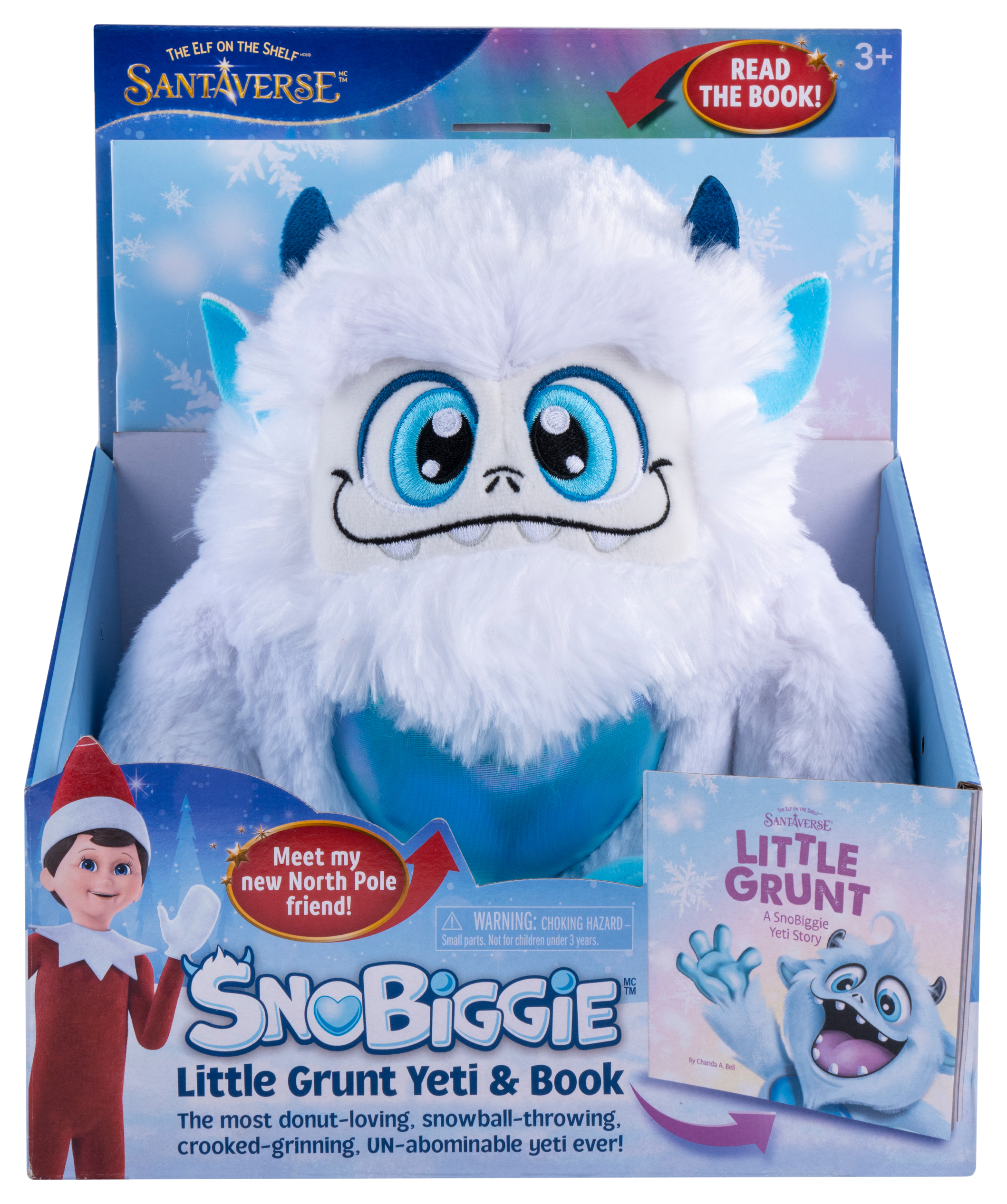 Image of Elf on a Shelf Little Grunt Plush Yeti and Book