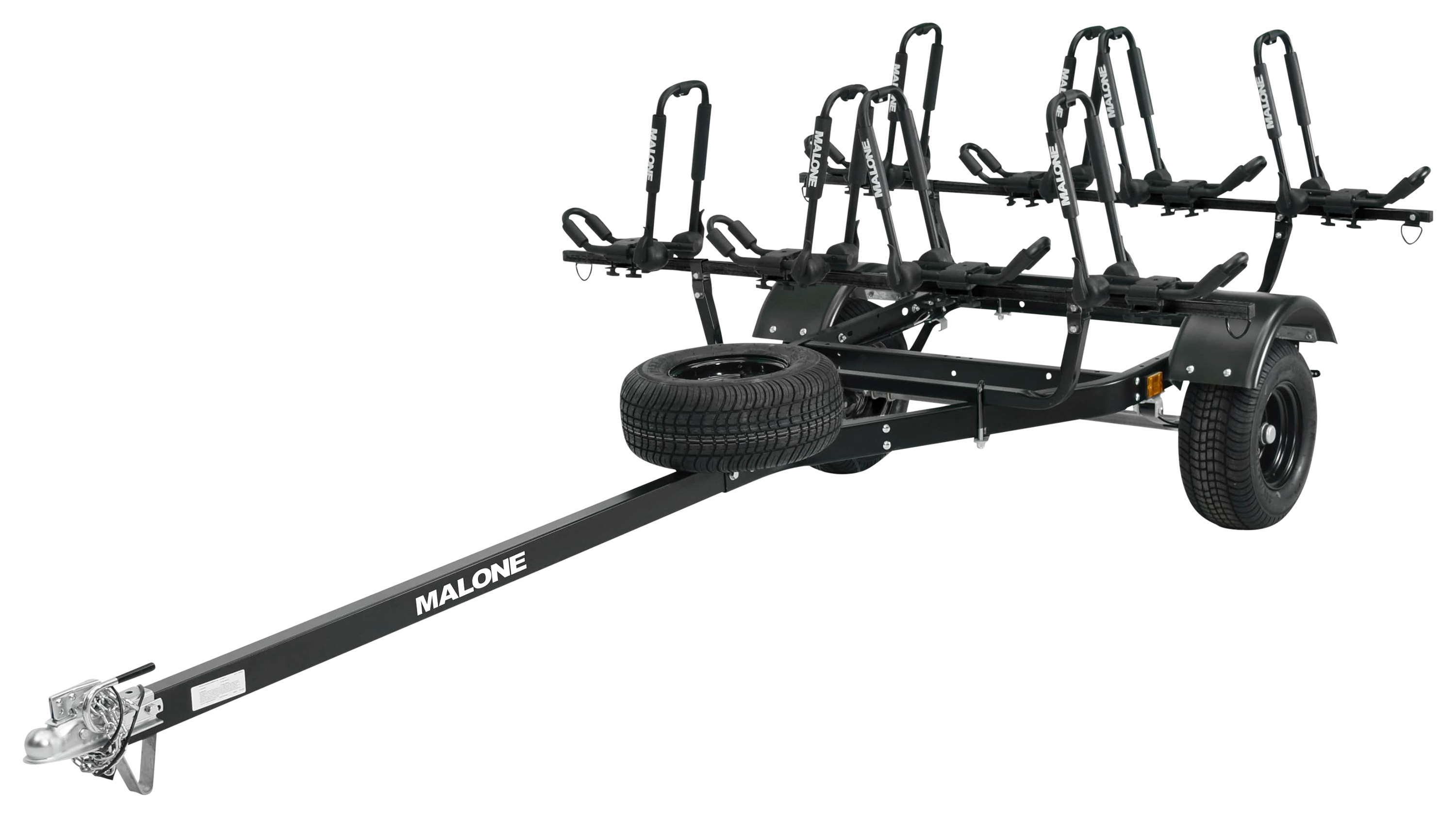 Image of Malone MicroSport Off-Road 4-Kayak J-Rack Trailer Package