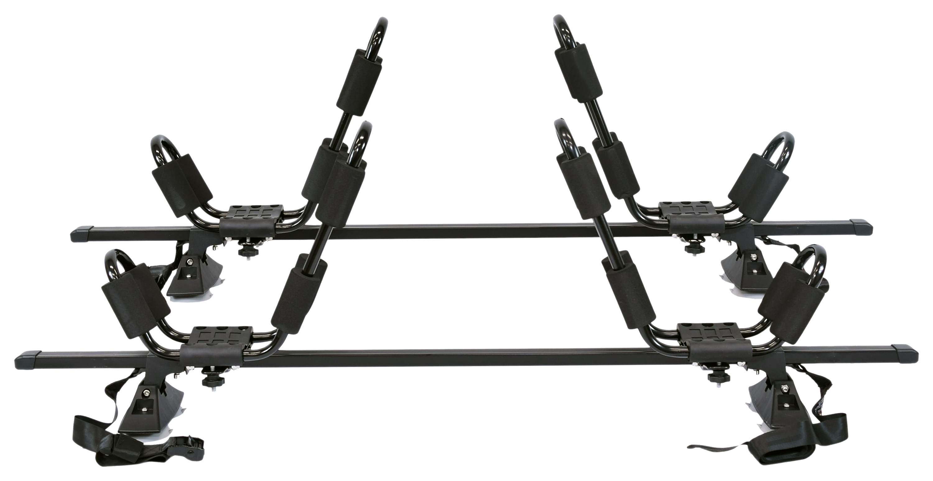 Malone VersaRail Cross Rails with EcoRack J-Rack Kayak Carrier 2-Pack