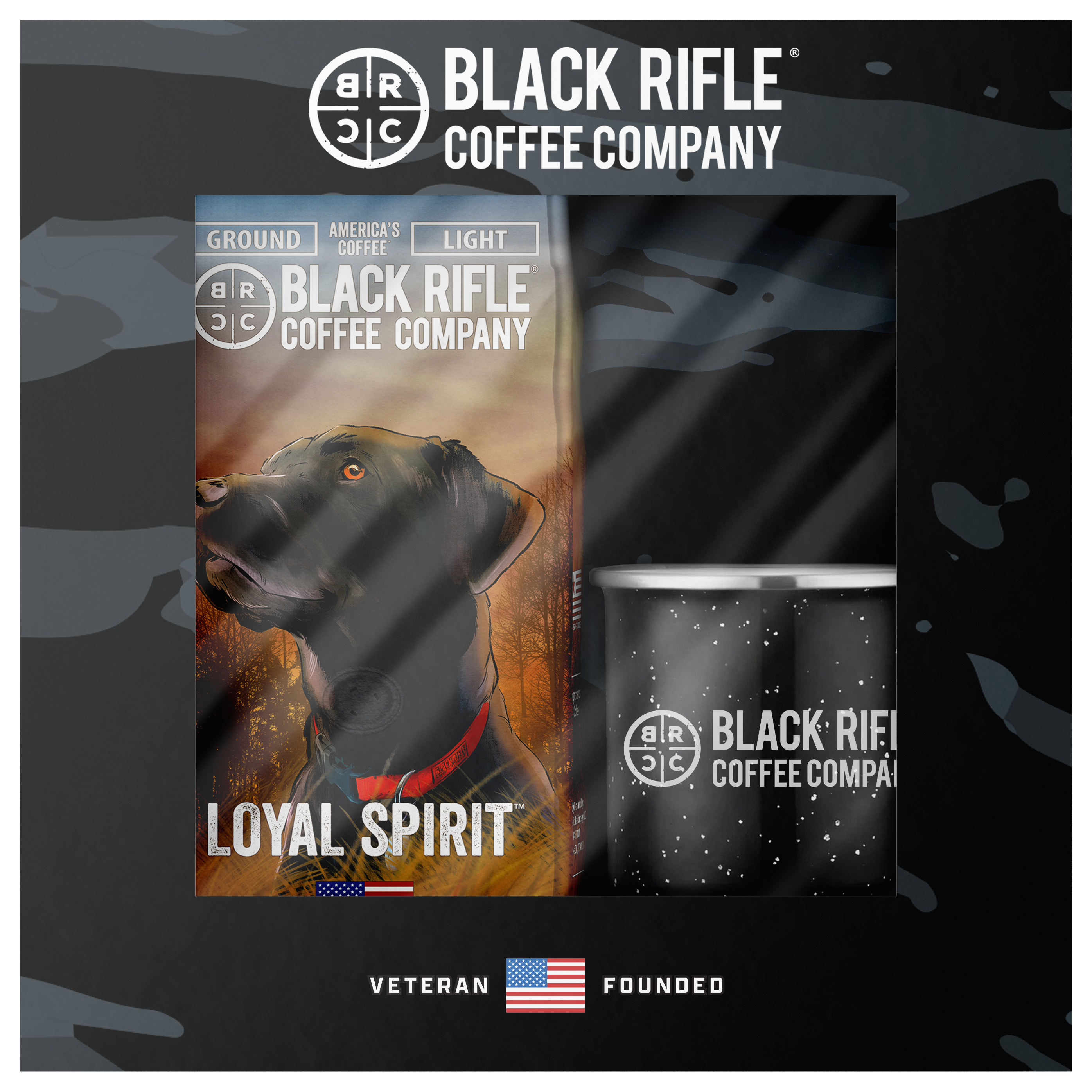 Image of Black Rifle Coffee Company Loyal Spirit Ground Coffee Mug Bundle