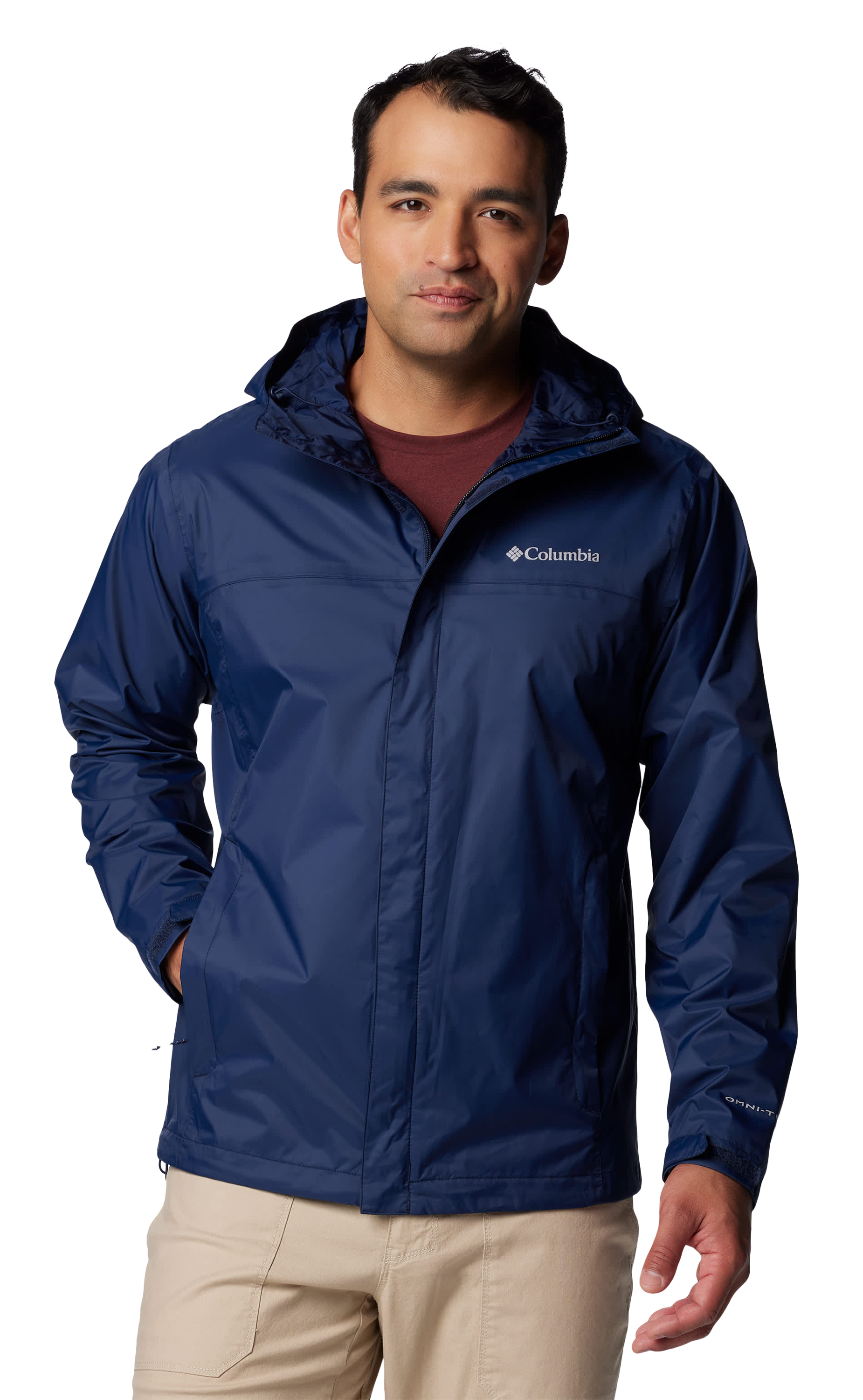 Image of Columbia Watertight II Rain Jacket for Men - Collegiate Navy - M