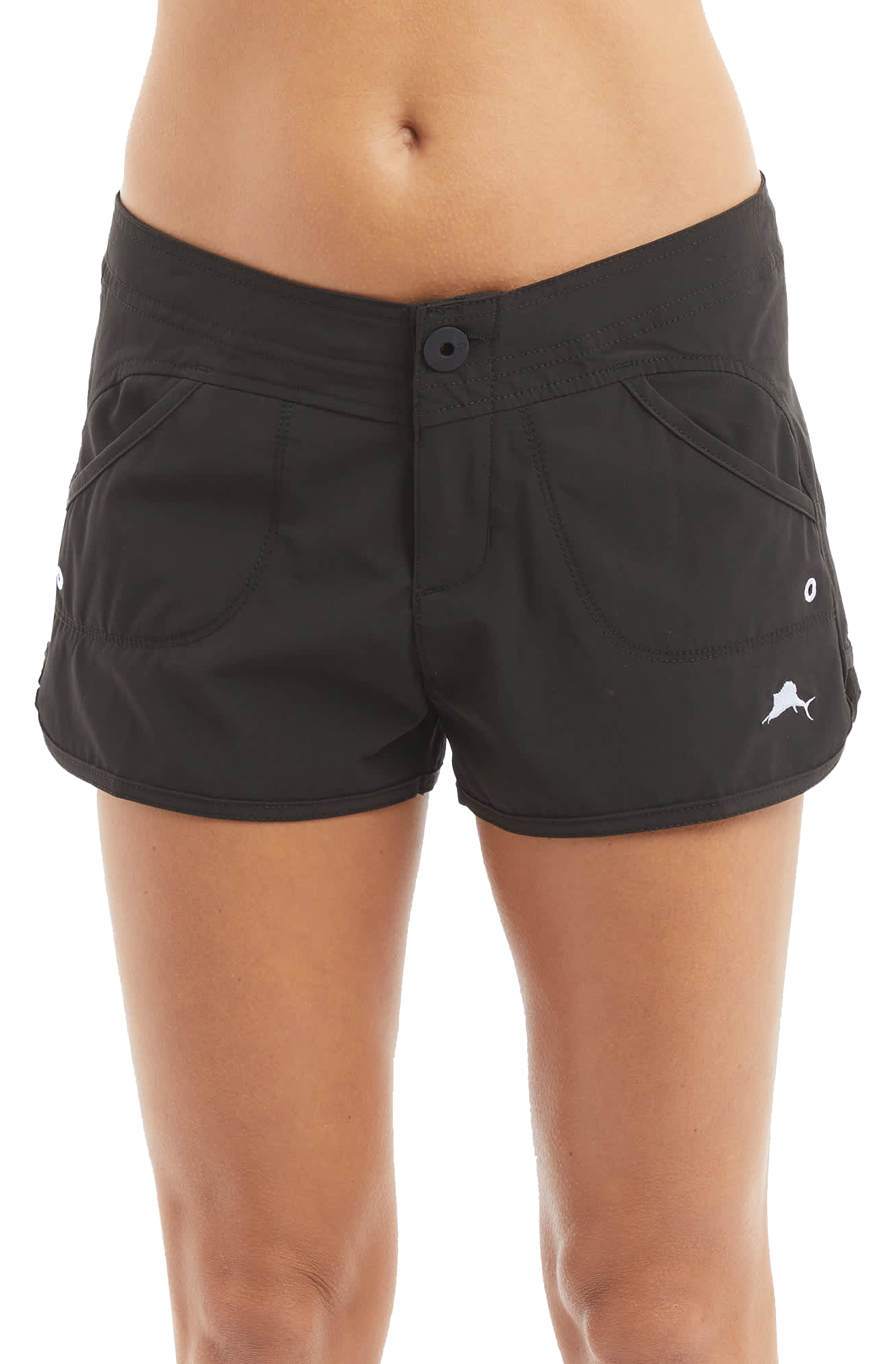 Image of Pelagic Moana Hybrid 2.5'' Shorts for Ladies - Black