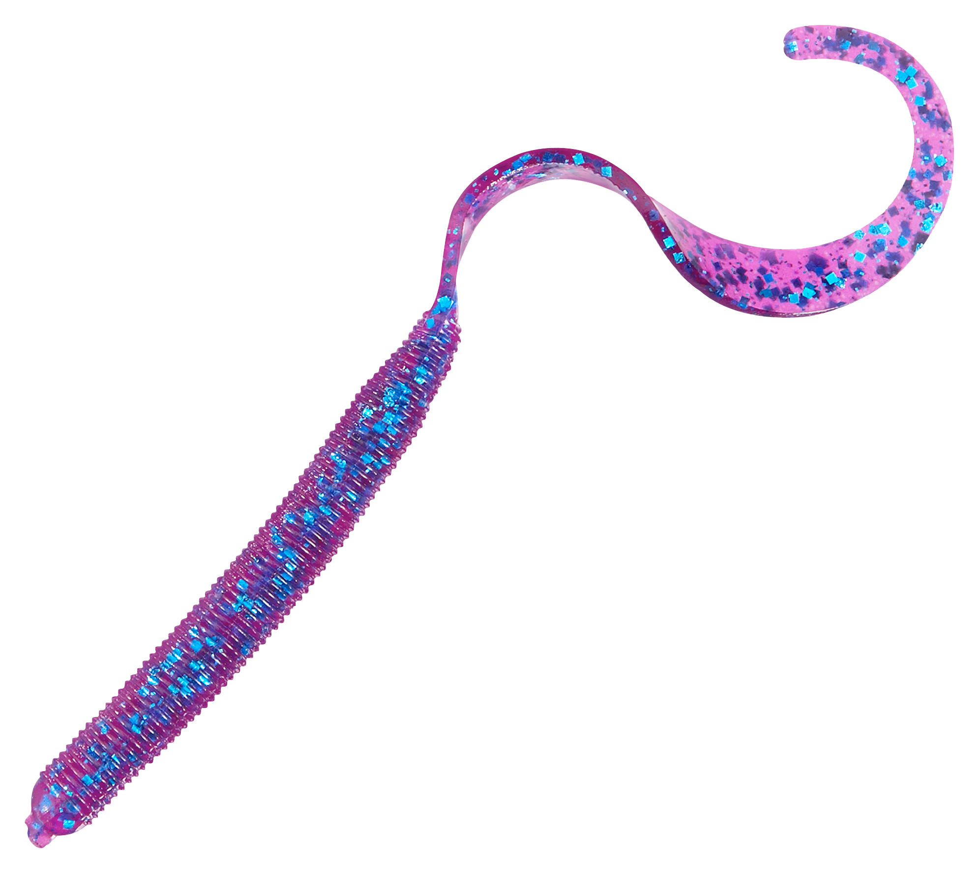 Zoom Curly Tail Worm 4'' - Electric Blue