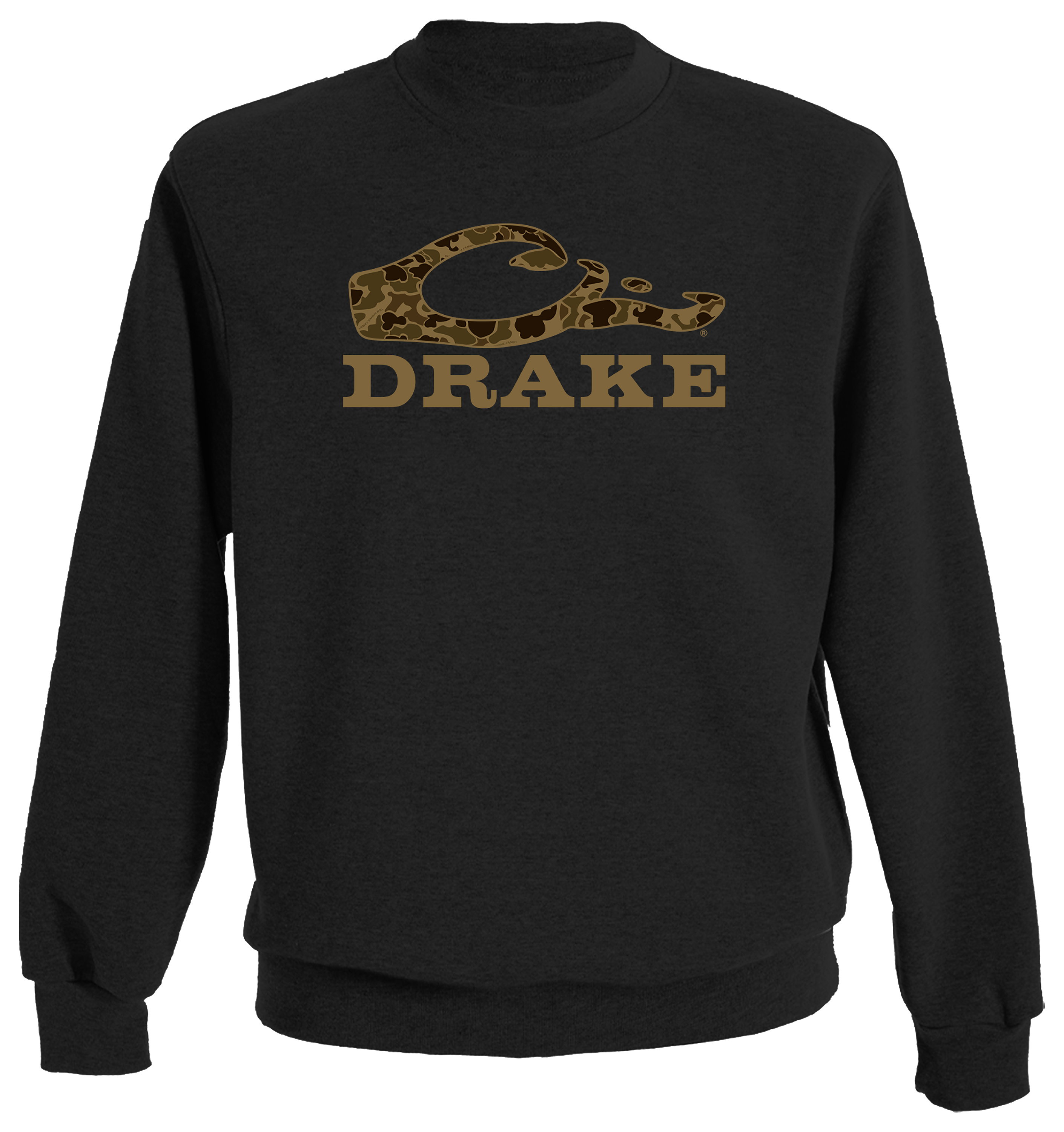 Image of Drake Old School Graphic Crew Sweatshirt - Black - L