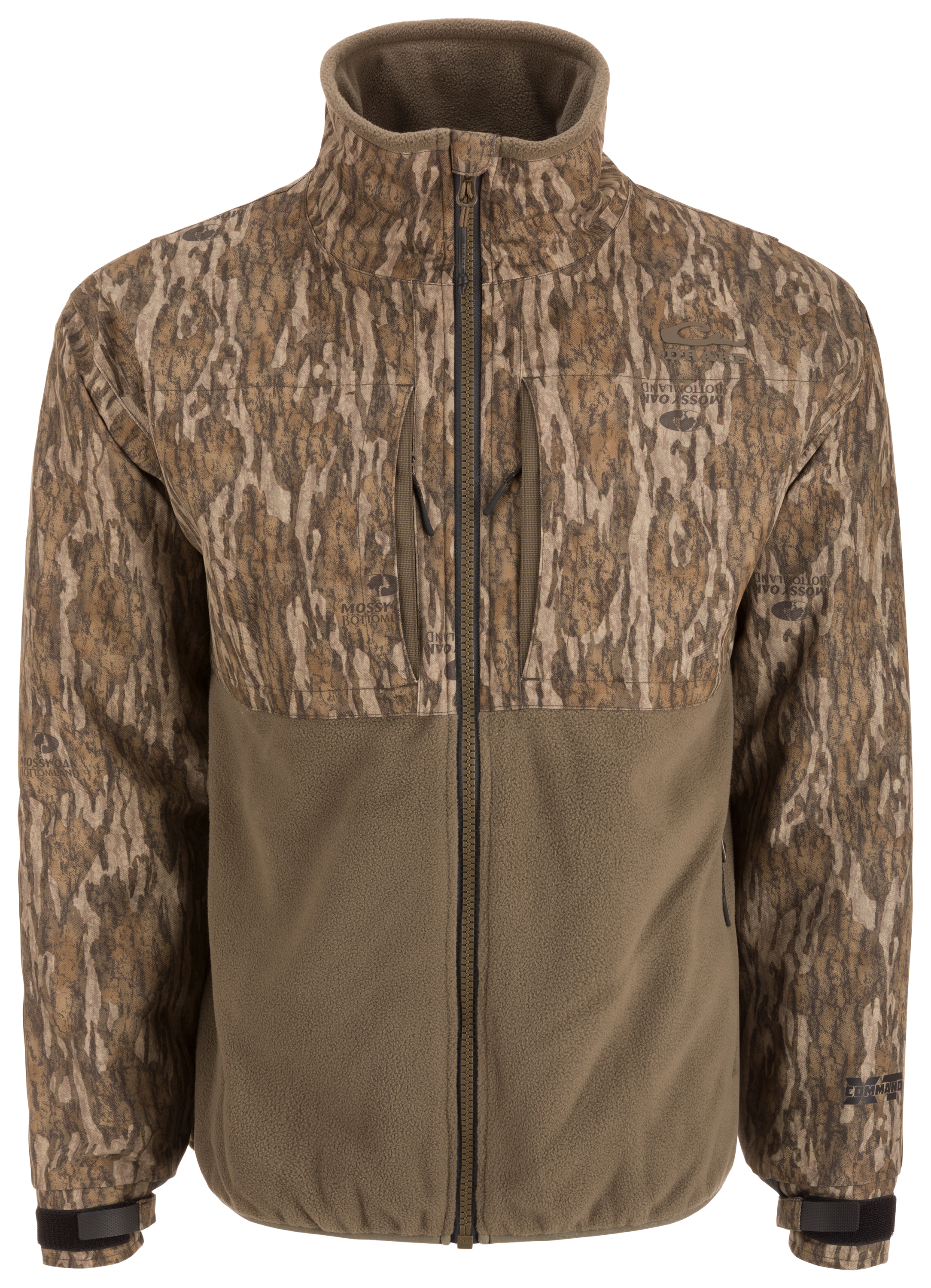 Image of Drake Waterfowl MST CommandXT Eqwader Full-Zip Jacket - Mossy Oak Bottomland - 2XL