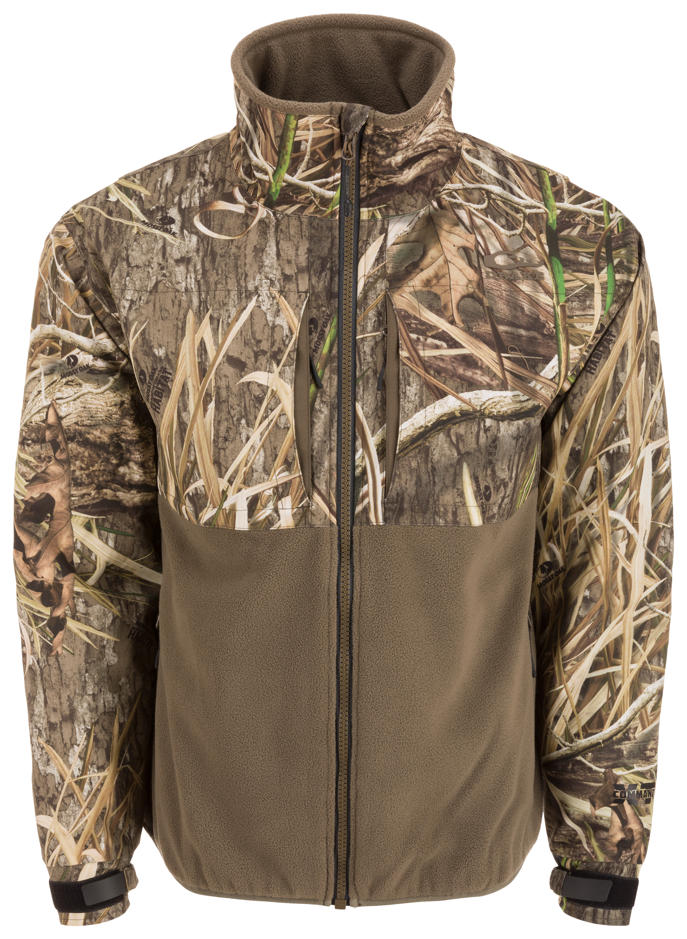Image of Drake Waterfowl MST CommandXT Eqwader Full-Zip Jacket - Mossy Oak Shadow Grass Habitat - M