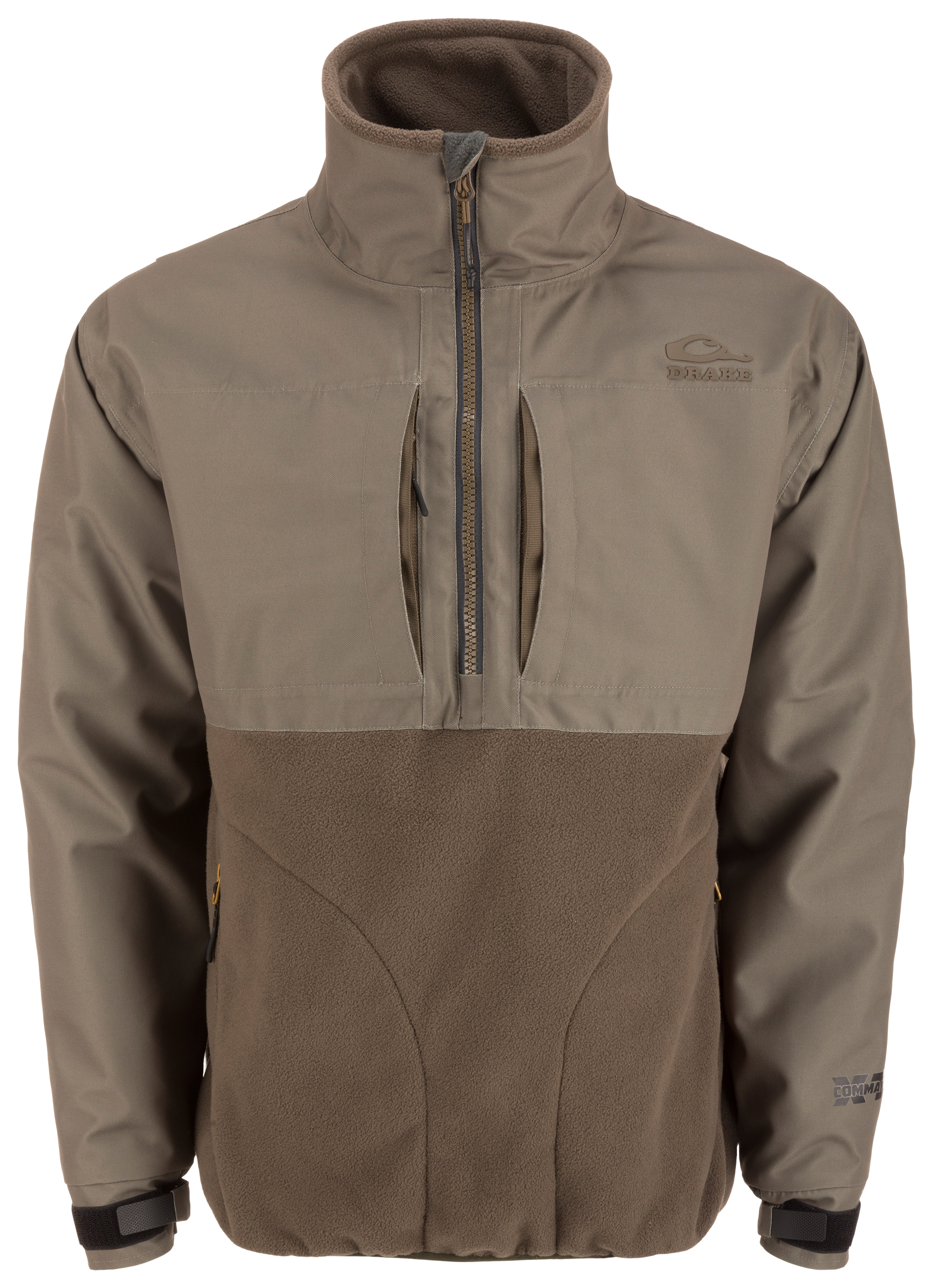 Image of Drake Waterfowl MST CommandXT Eqwader Half-Zip Pullover - Mud Brown