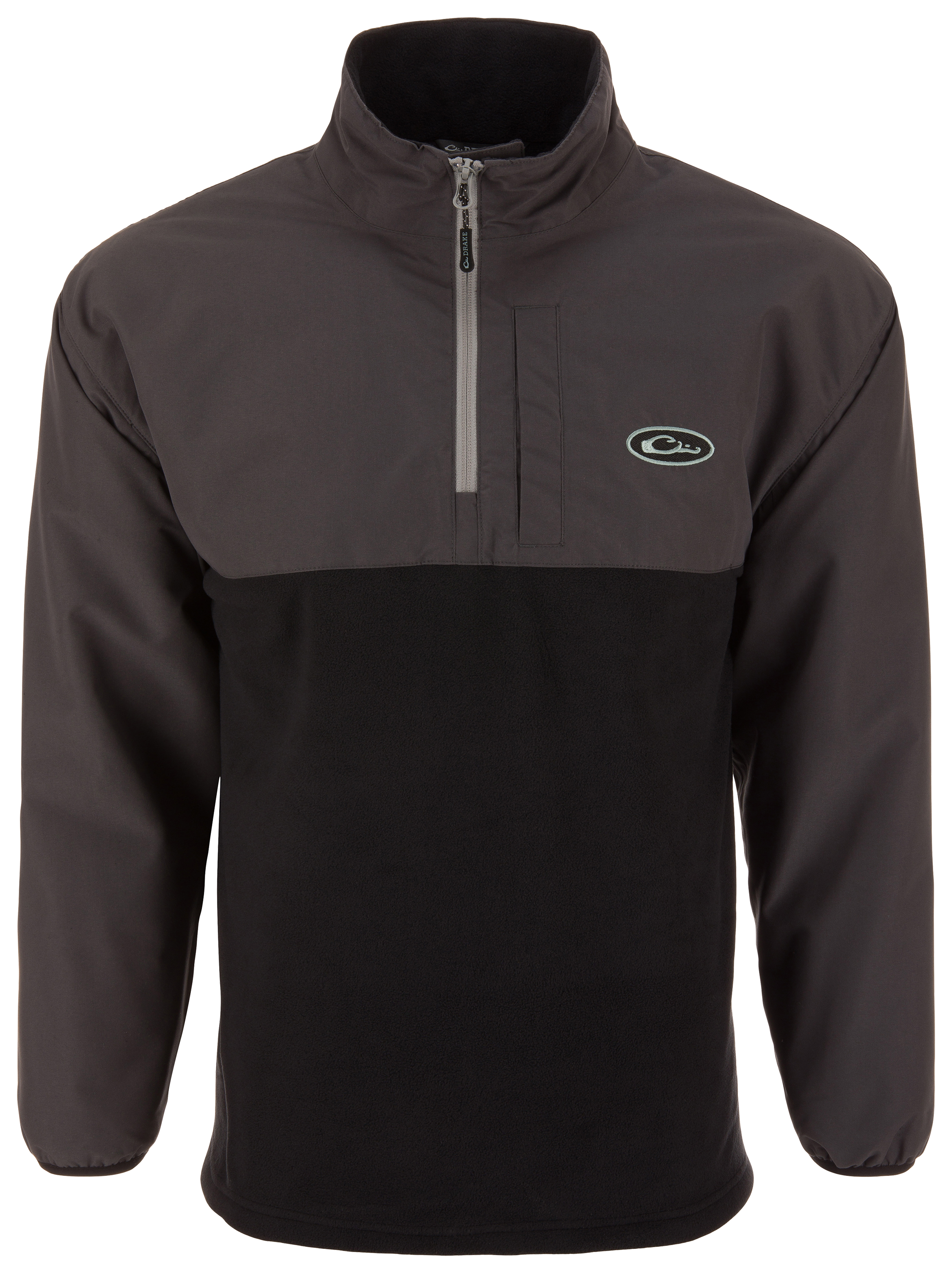Image of Drake Waterfowl Eqwader Half-Zip Pullover - Black Oyster - XL