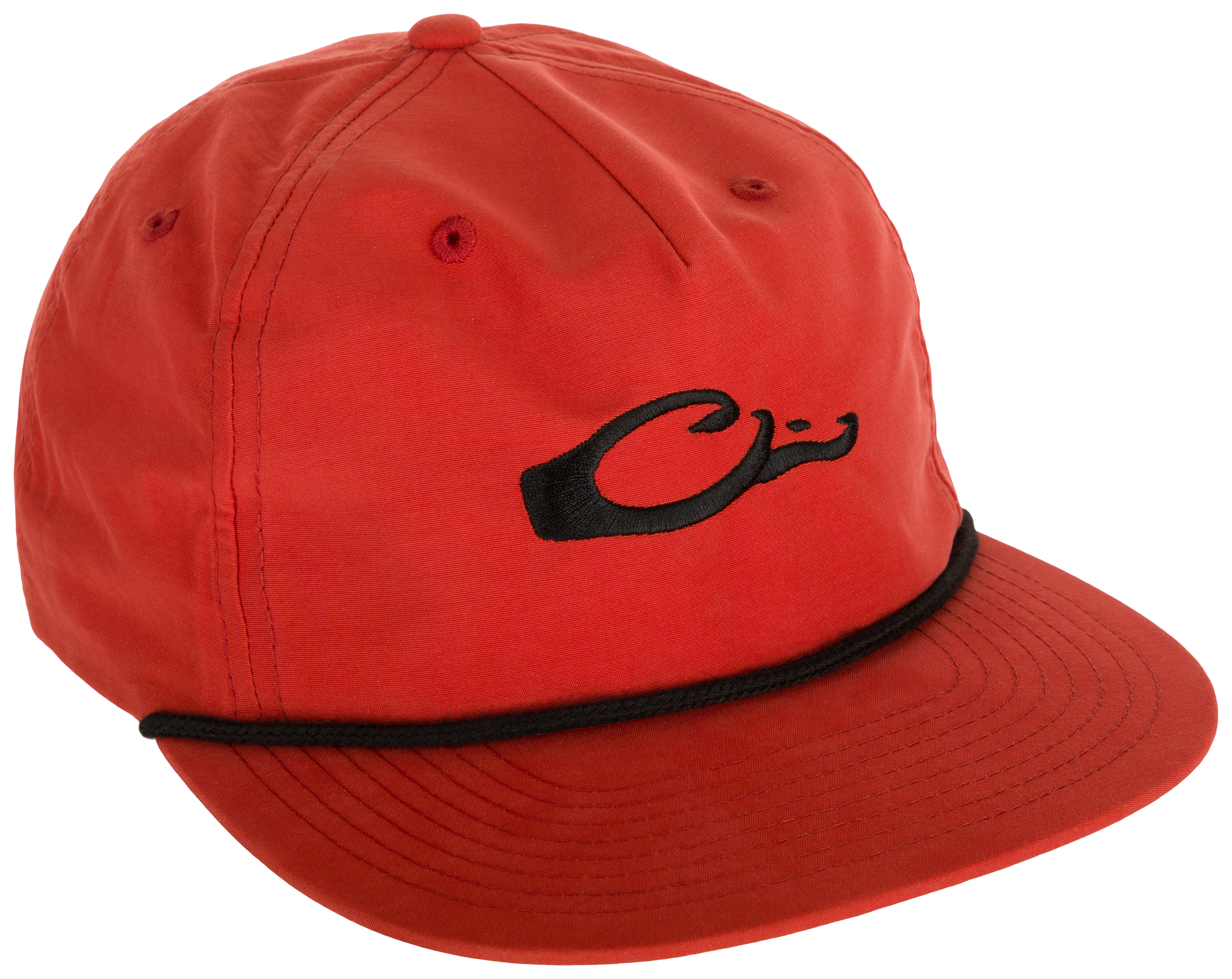 Image of Drake Waterfowl Logo Rope Cap - Dark Orange/Black