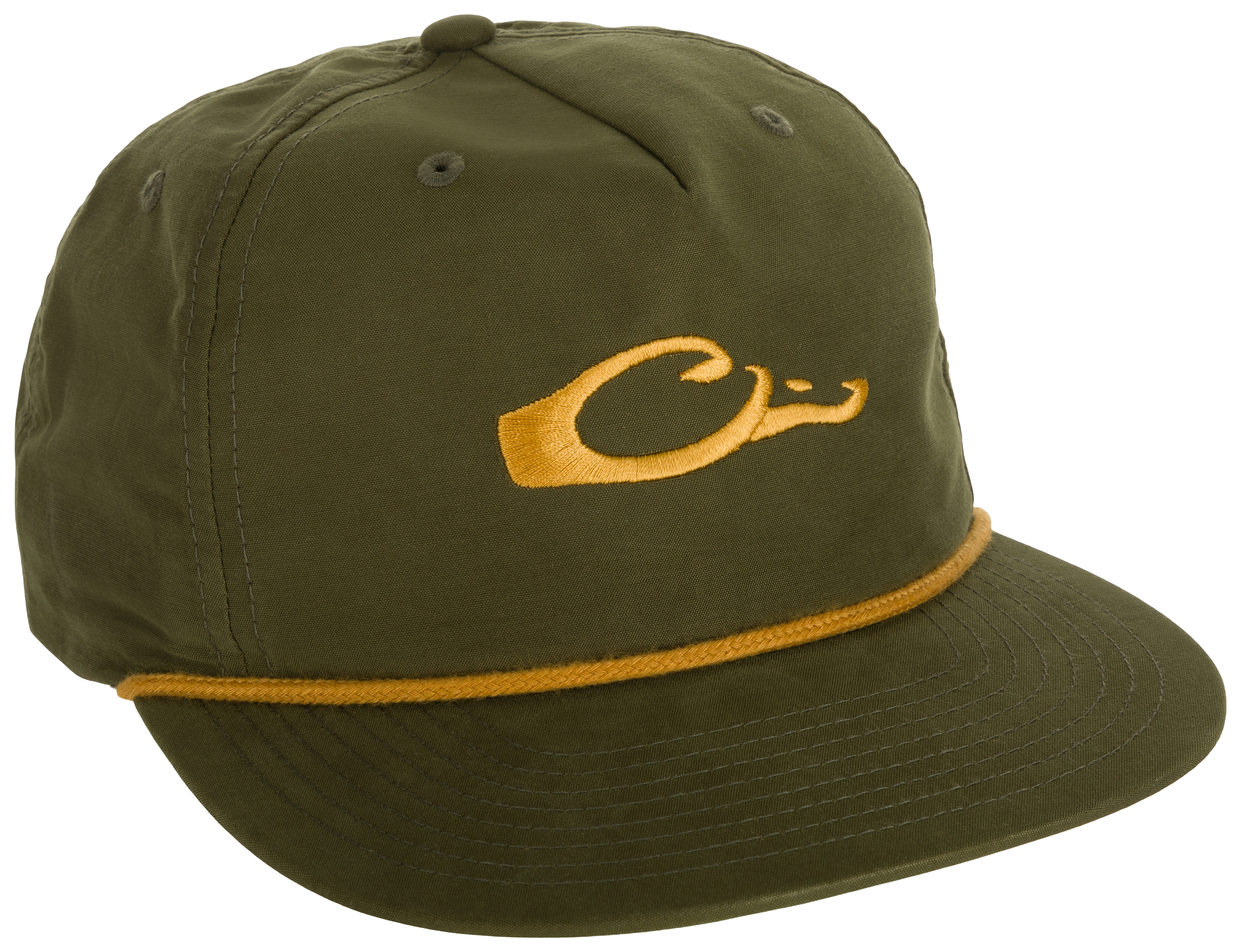Image of Drake Waterfowl Logo Rope Cap - Loden/Gold