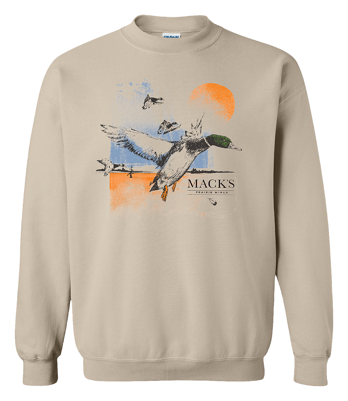 Mack's Prairie Wings Sunrise Sketch Long-Sleeve Sweatshirt for Men