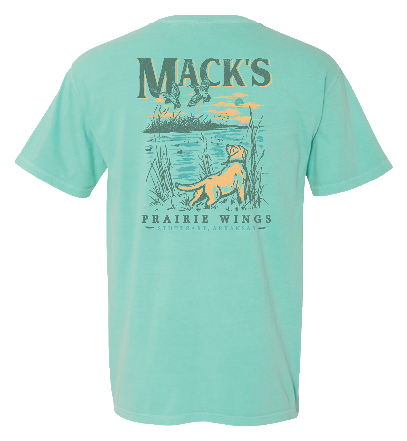 Image of Mack's Prairie Wings Locked In Short-Sleeve T-Shirt for Men - Chalky Mint