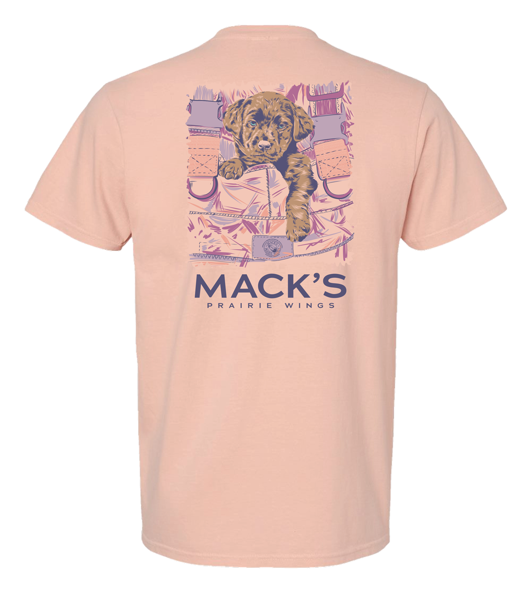 Image of Mack's Prairie Wings Puppy Love Short-Sleeve T-Shirt for Men - Peachy