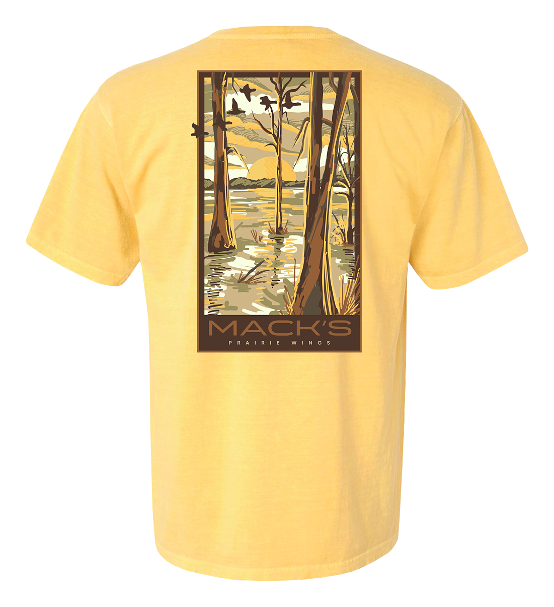 Image of Mack's Prairie Wings Flooded Timber Short-Sleeve T-Shirt - Butter