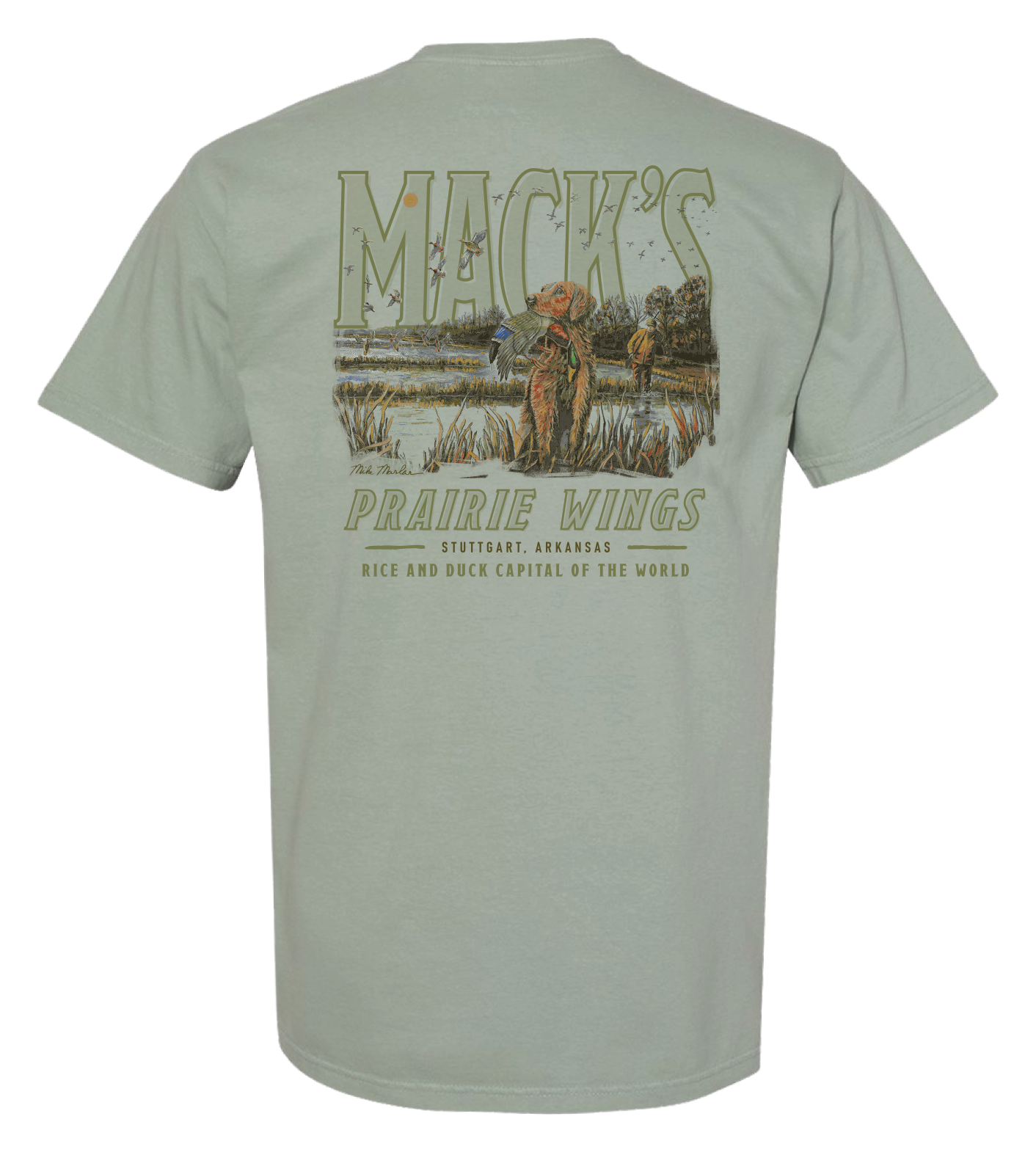 Image of Mack's Prairie Wings Final Retrieve Short-Sleeve T-Shirt for Men - Bay