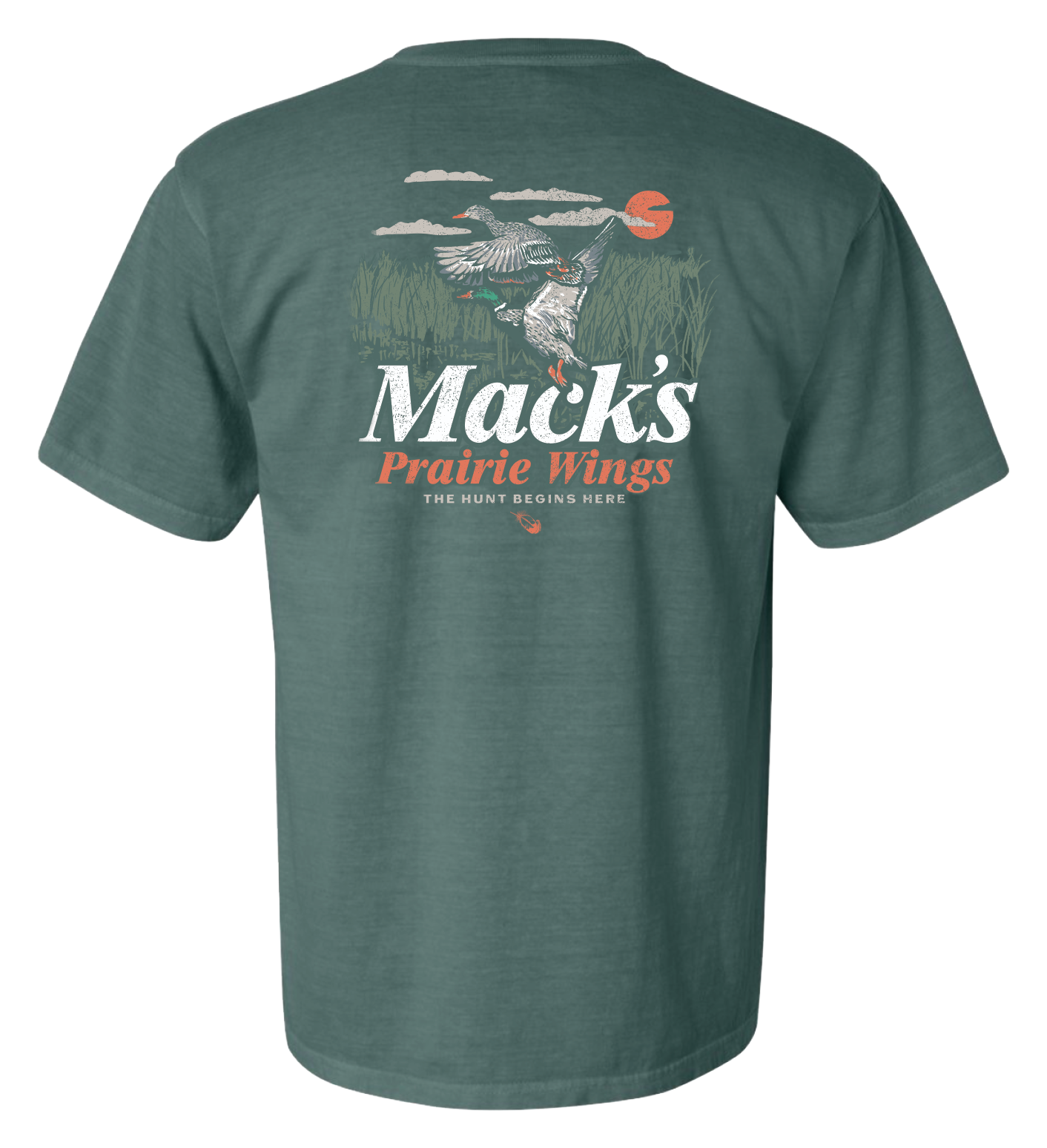 Image of Mack's Prairie Wings Splash Zone Short-Sleeve T-Shirt - Blue Spruce