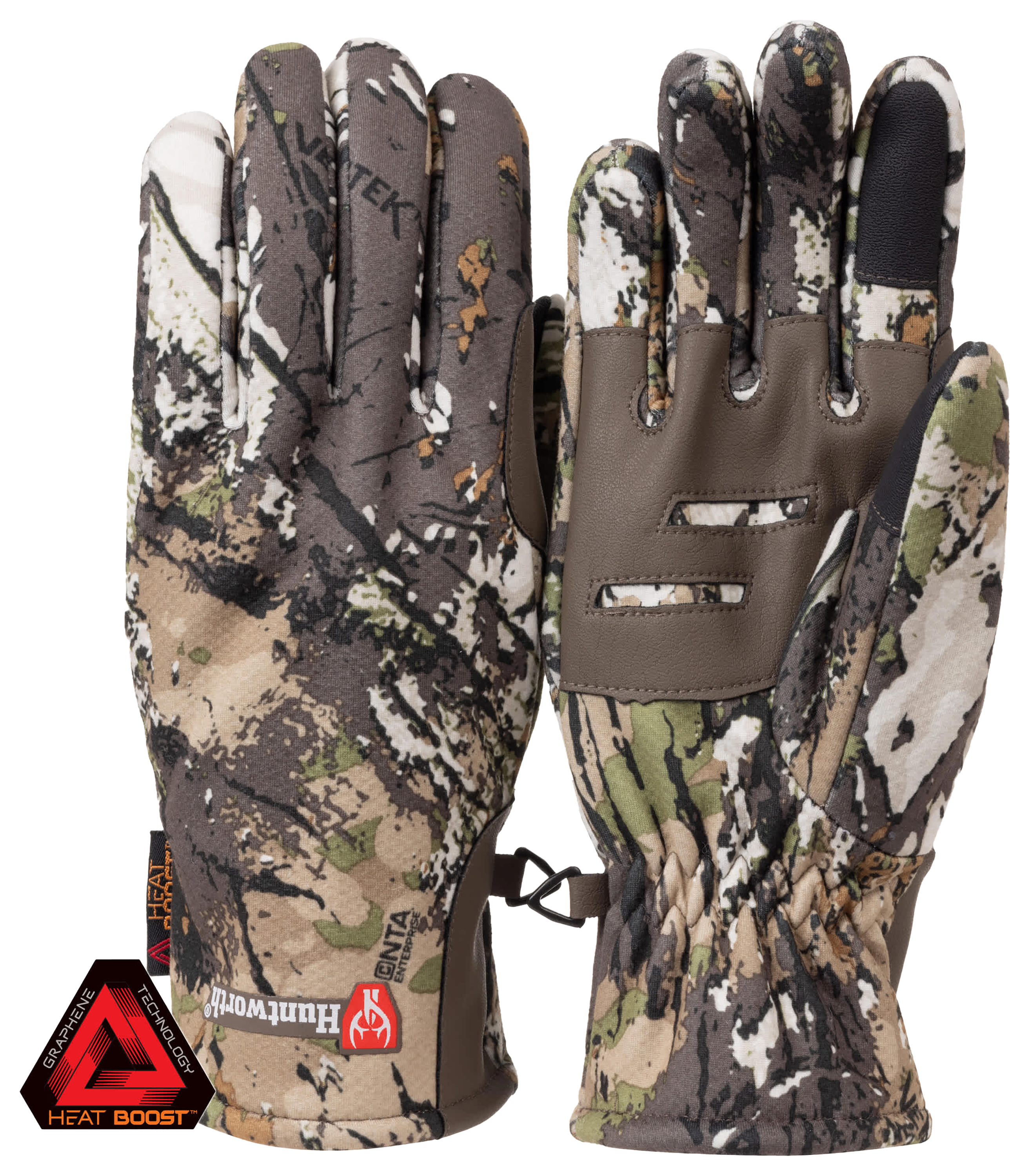 Image of Huntworth Barrow Heat Boost Heavyweight Windproof Hunting Gloves for Men - Huntworth Vertek - L